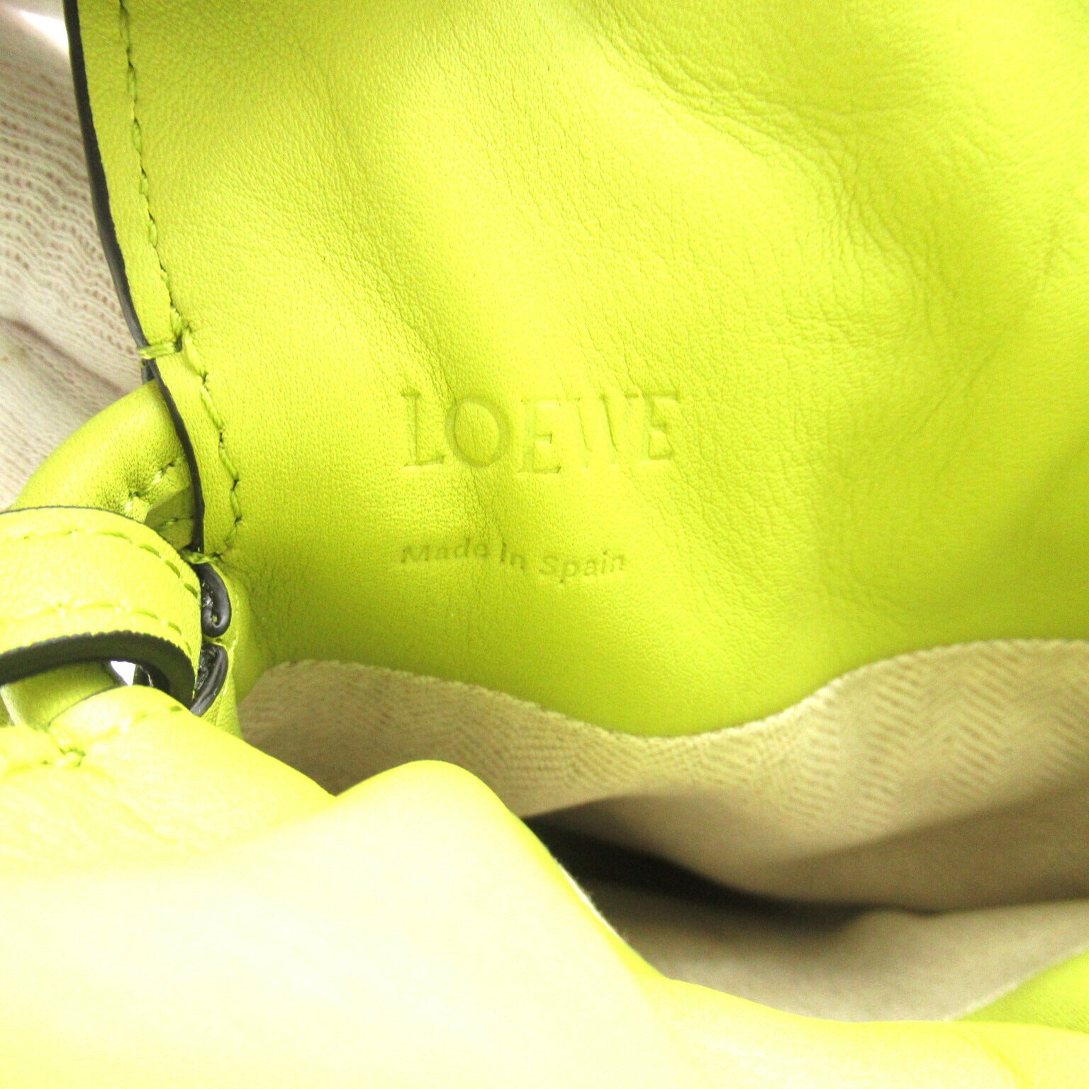 Loewe Leather Flamenco Pocket Shoulder Bag