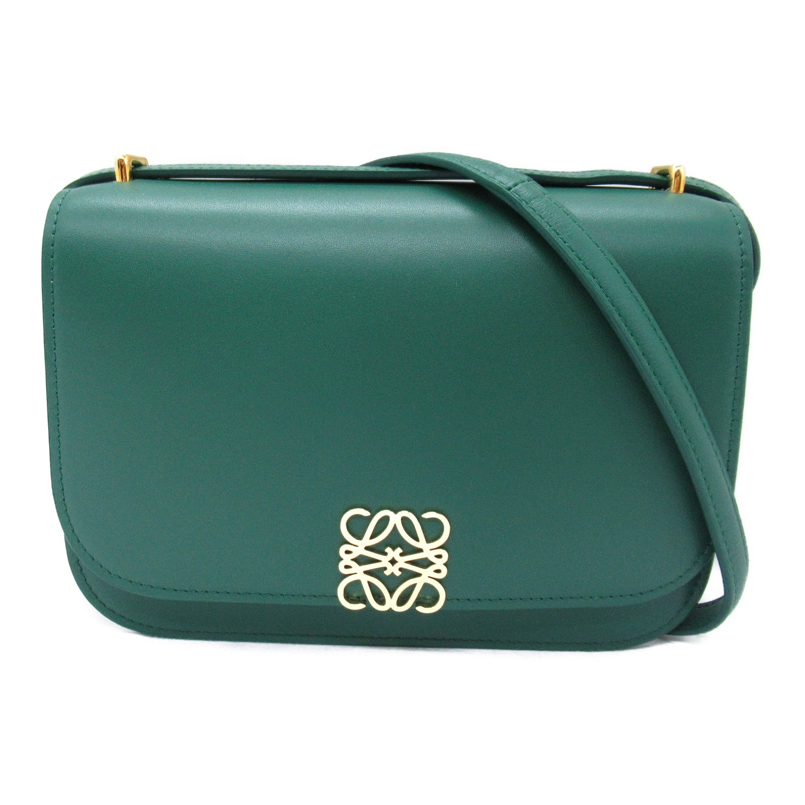 Loewe Goya Small Leather Shoulder Bag Green