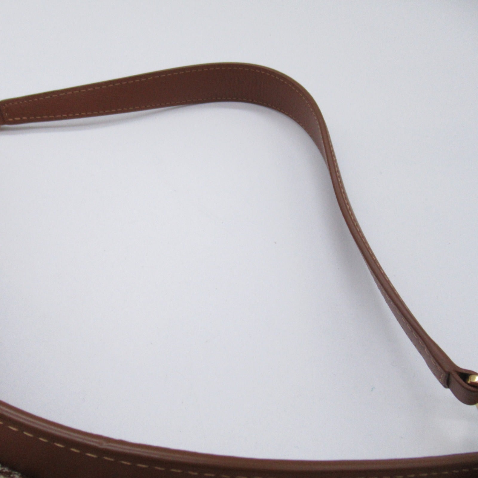 Loewe Luna Leather Fabric Shoulder Bag Brown