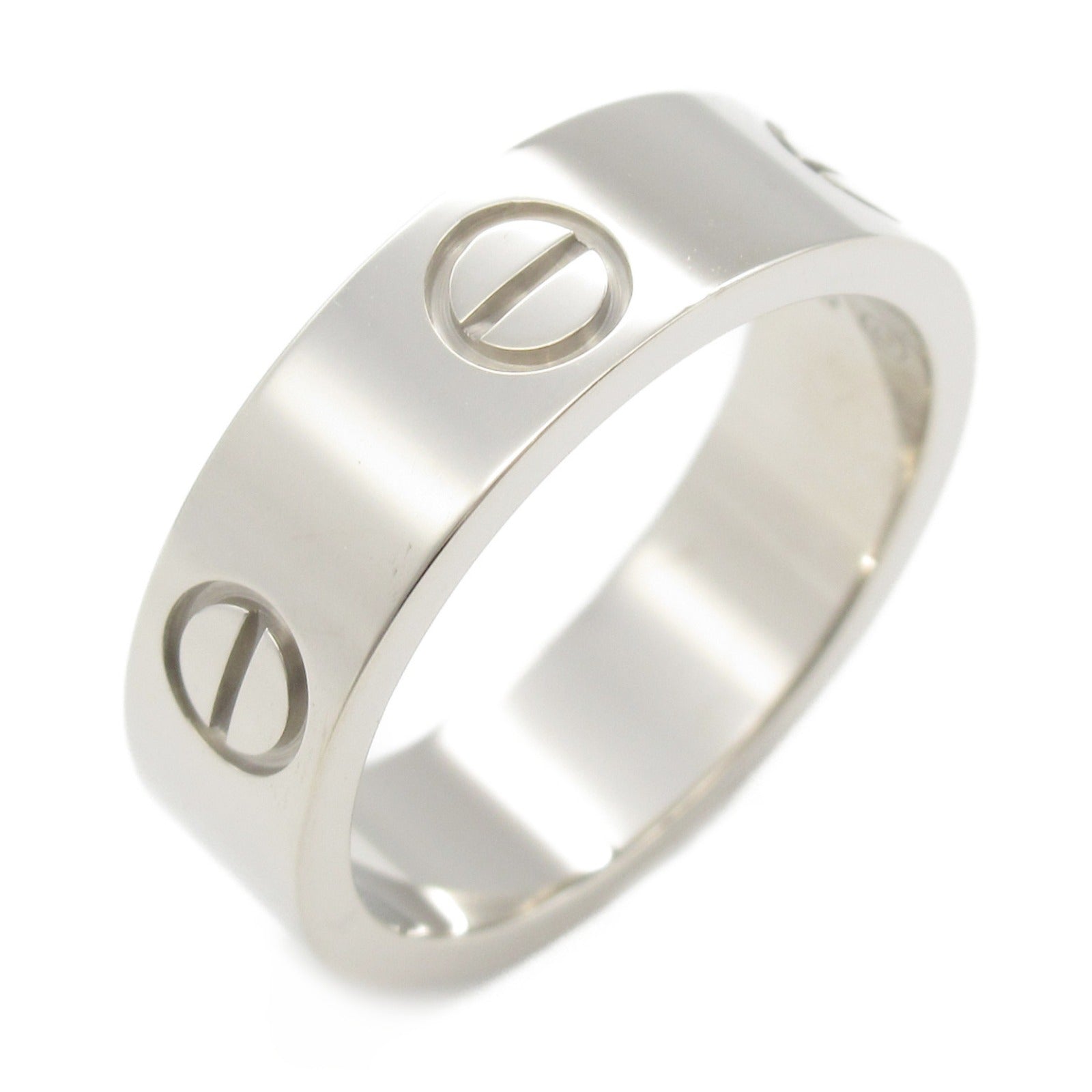 Cartier Love Ring K18WG White Gold Jewelry