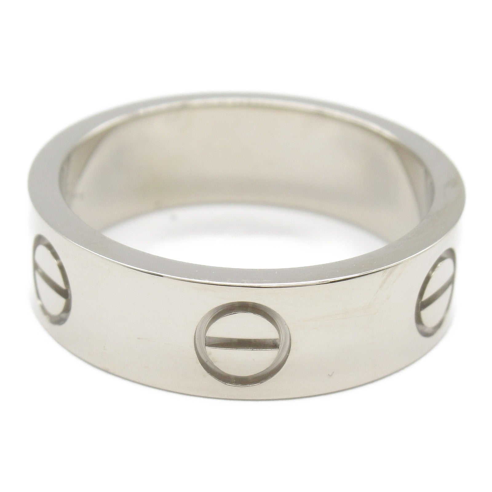 Cartier Love Ring K18WG White Gold Jewelry