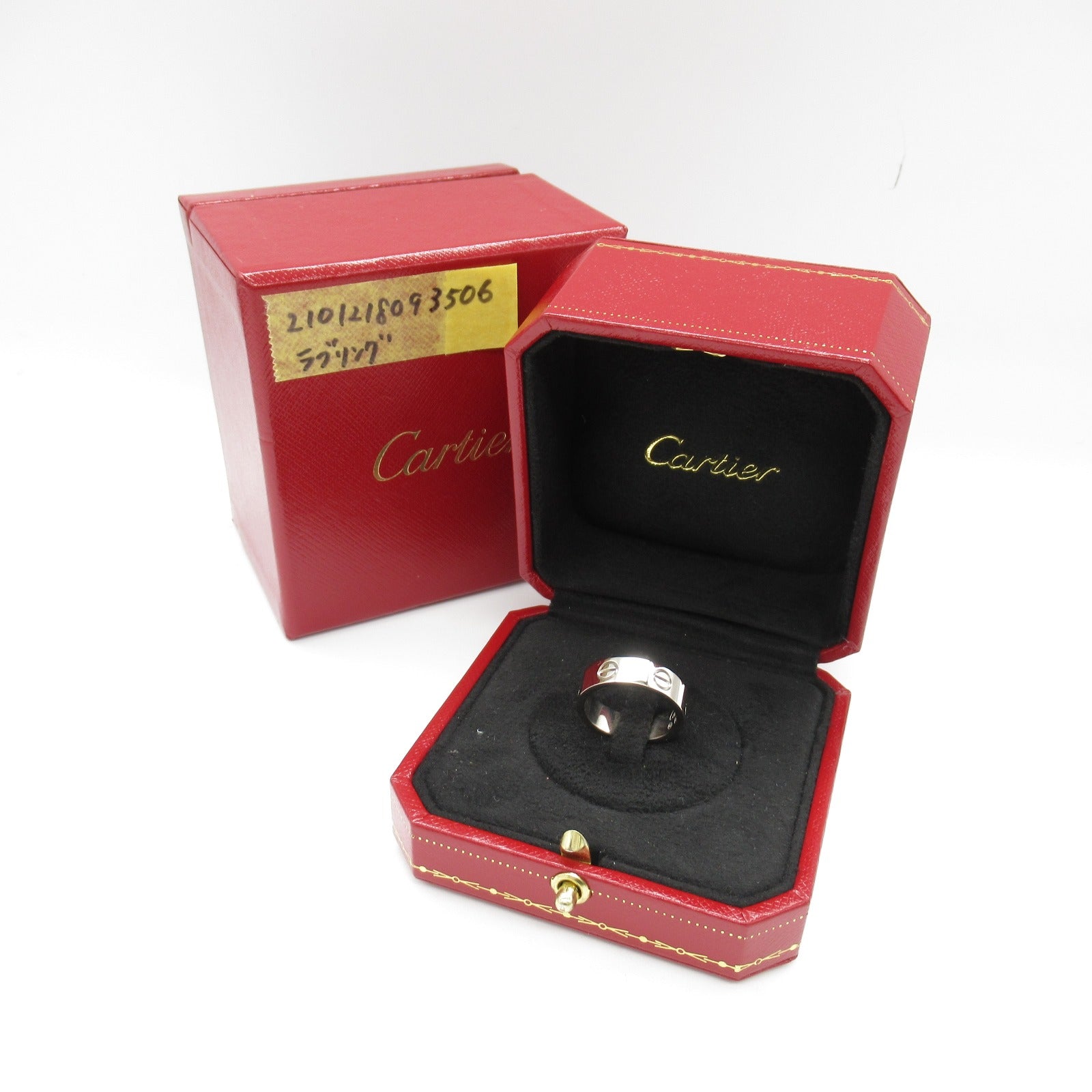 Cartier Love Ring K18WG White Gold Jewelry