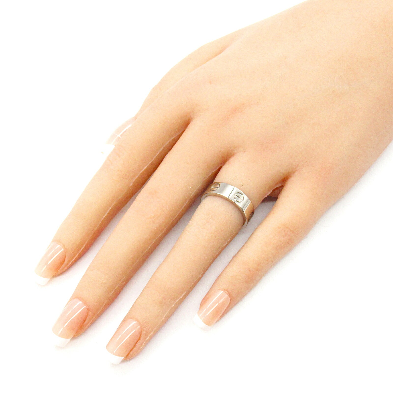 Cartier Love Ring K18WG White Gold Jewelry