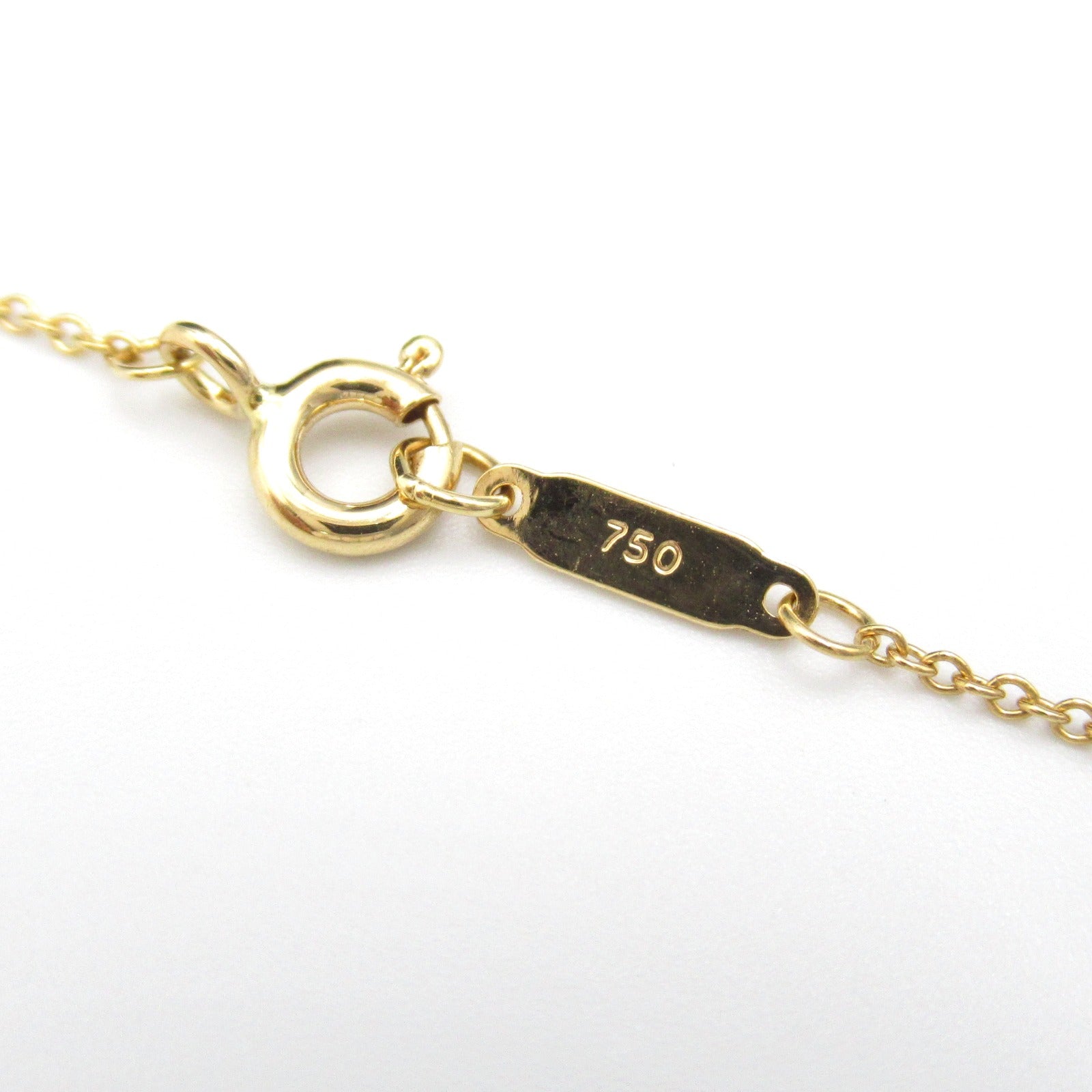 Tiffany & Co Notes Circle Necklace K18 YG