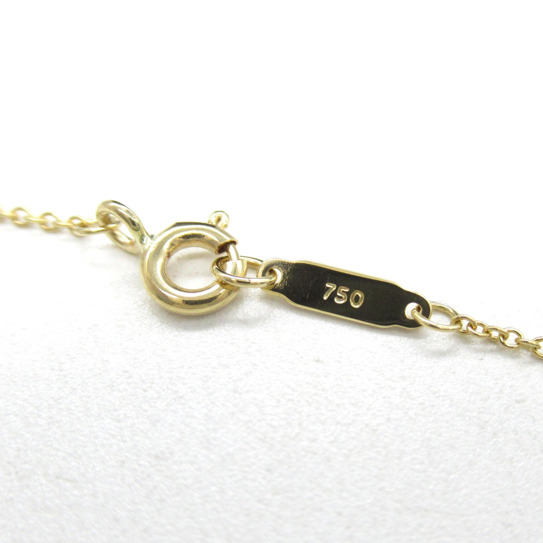 Tiffany & Co Notes Square Necklace K18 YG