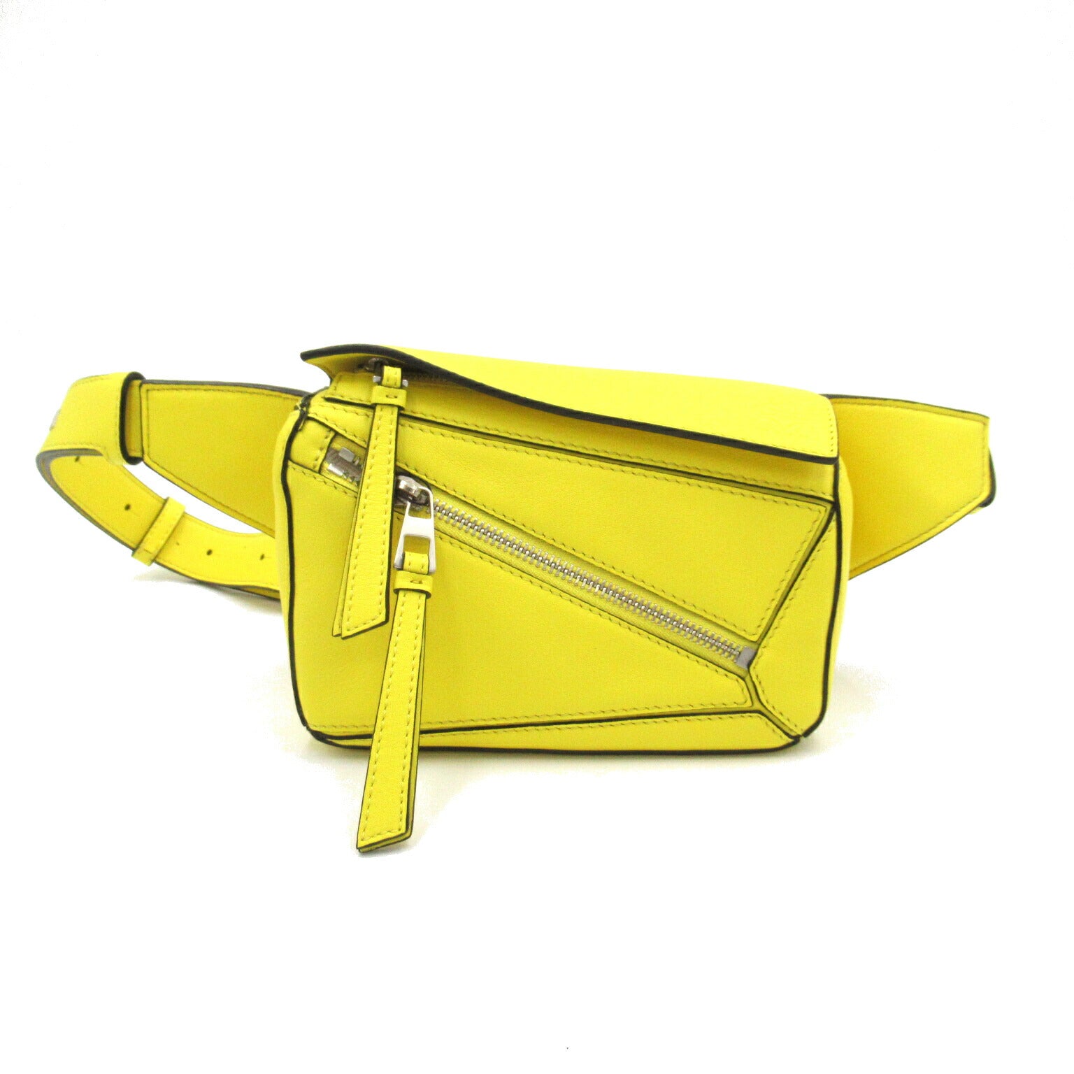 Loewe Puzzle Mini Leather Waist Bag Yellow