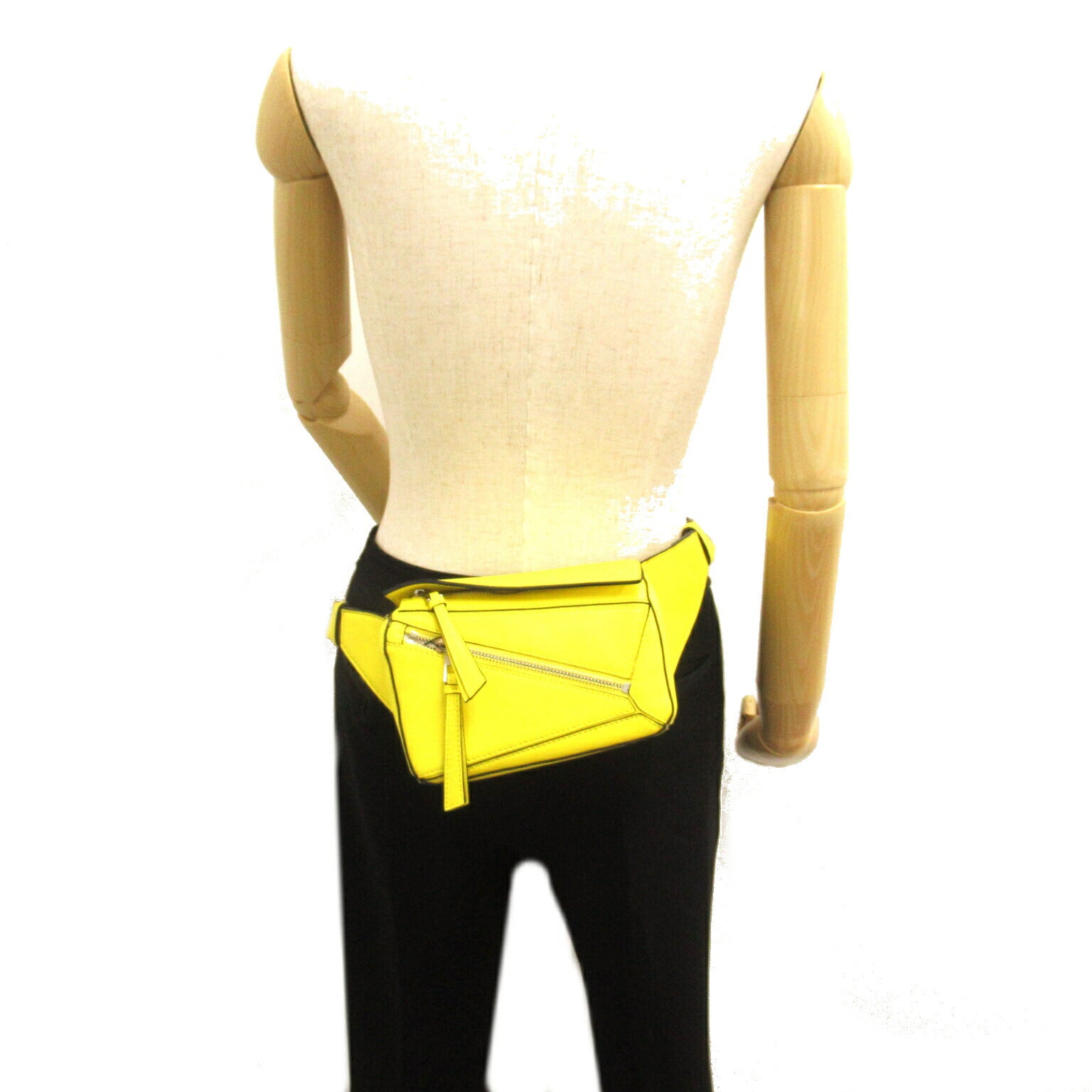 Loewe Puzzle Mini Leather Waist Bag Yellow