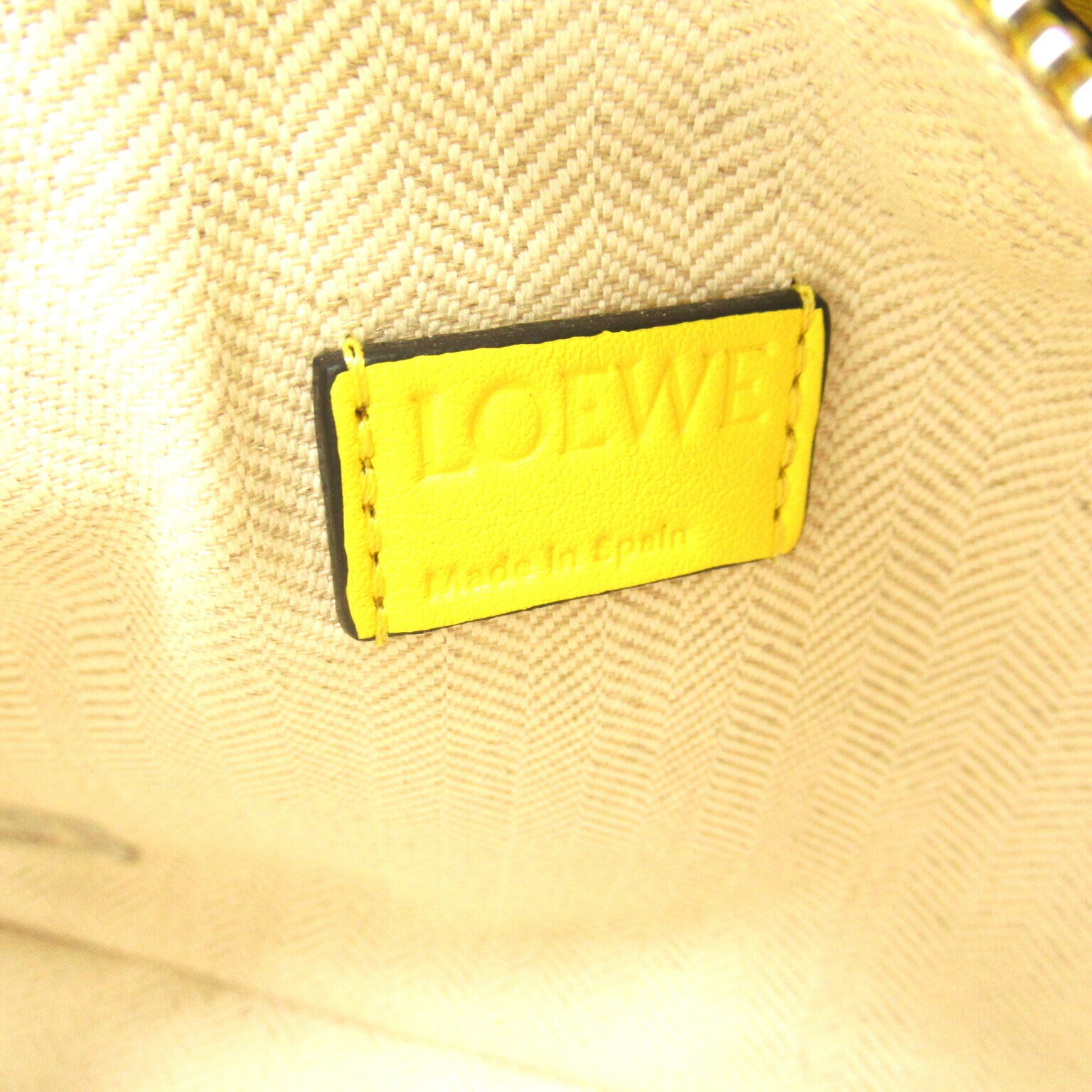 Loewe Puzzle Mini Leather Waist Bag Yellow