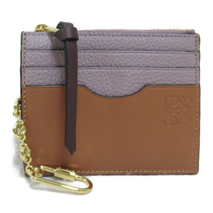 Loewe Leather Card Case Coin Holder with Chain