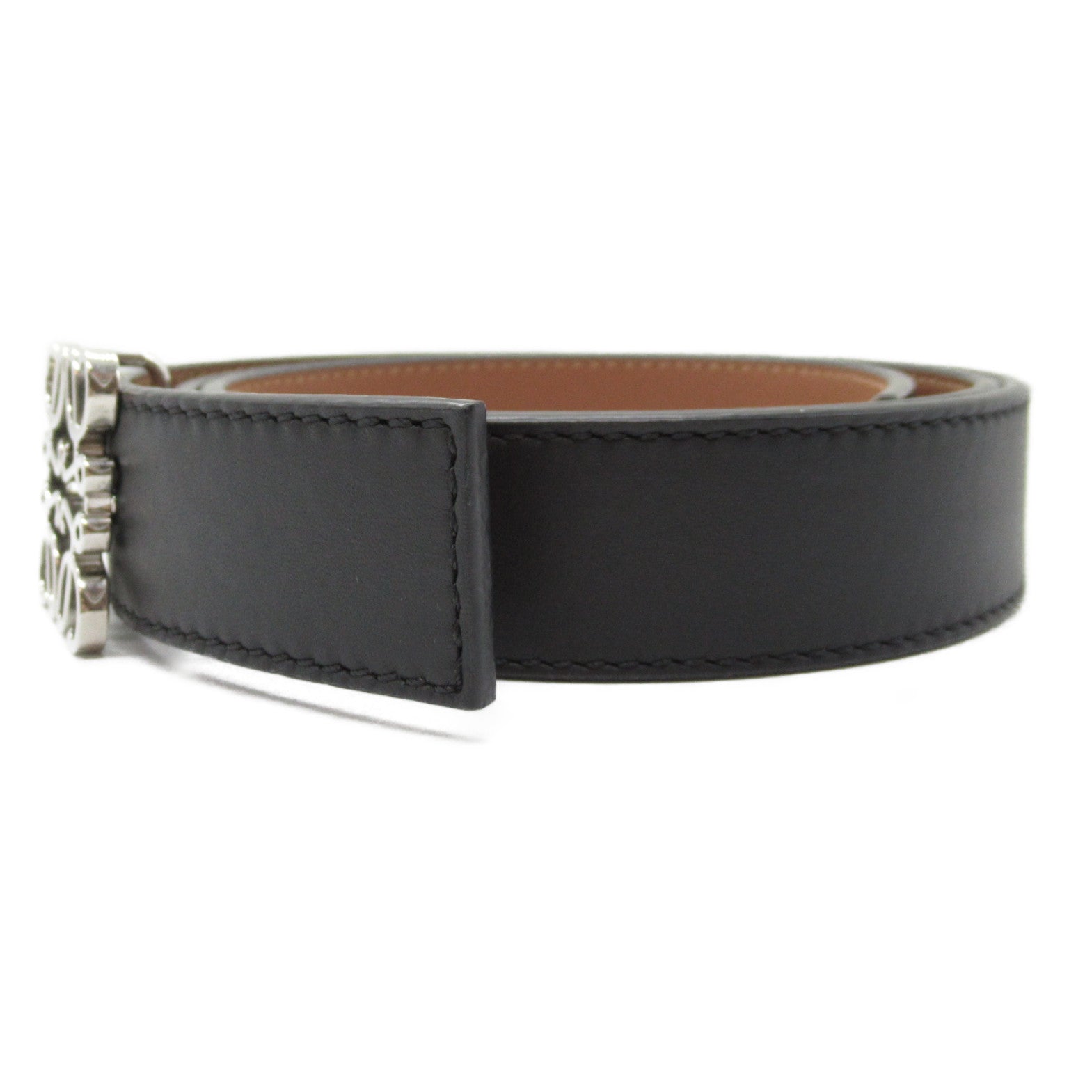 Loewe Anagram Reversible Belt Leather Belt E619Z26X031555 in Excellent Condition