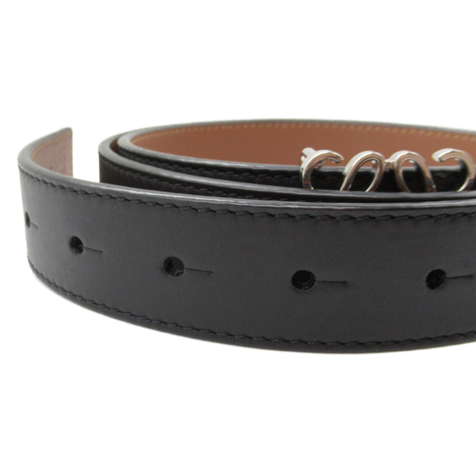 Loewe Anagram Reversible Belt Leather Belt E619Z26X031555 in Excellent Condition