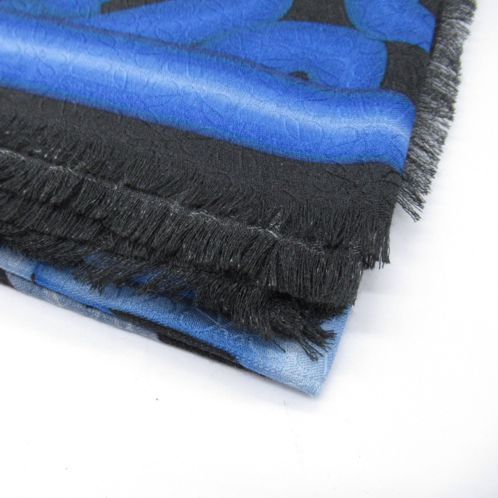 Loewe Silk Cashmere Scarf Blue