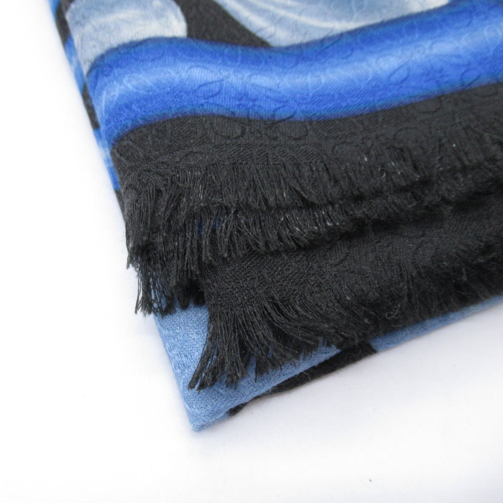 Loewe Silk Cashmere Scarf Blue