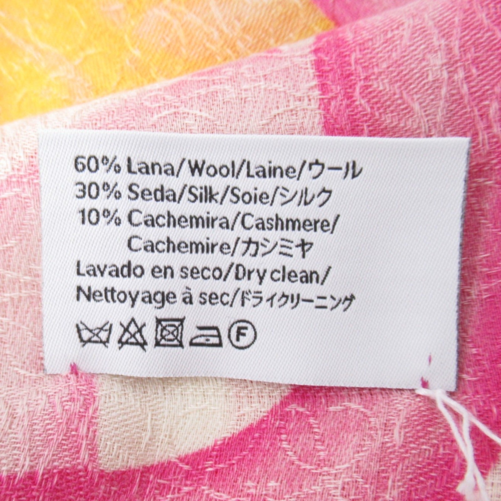 Loewe Silk Cashmere Scarf Pink