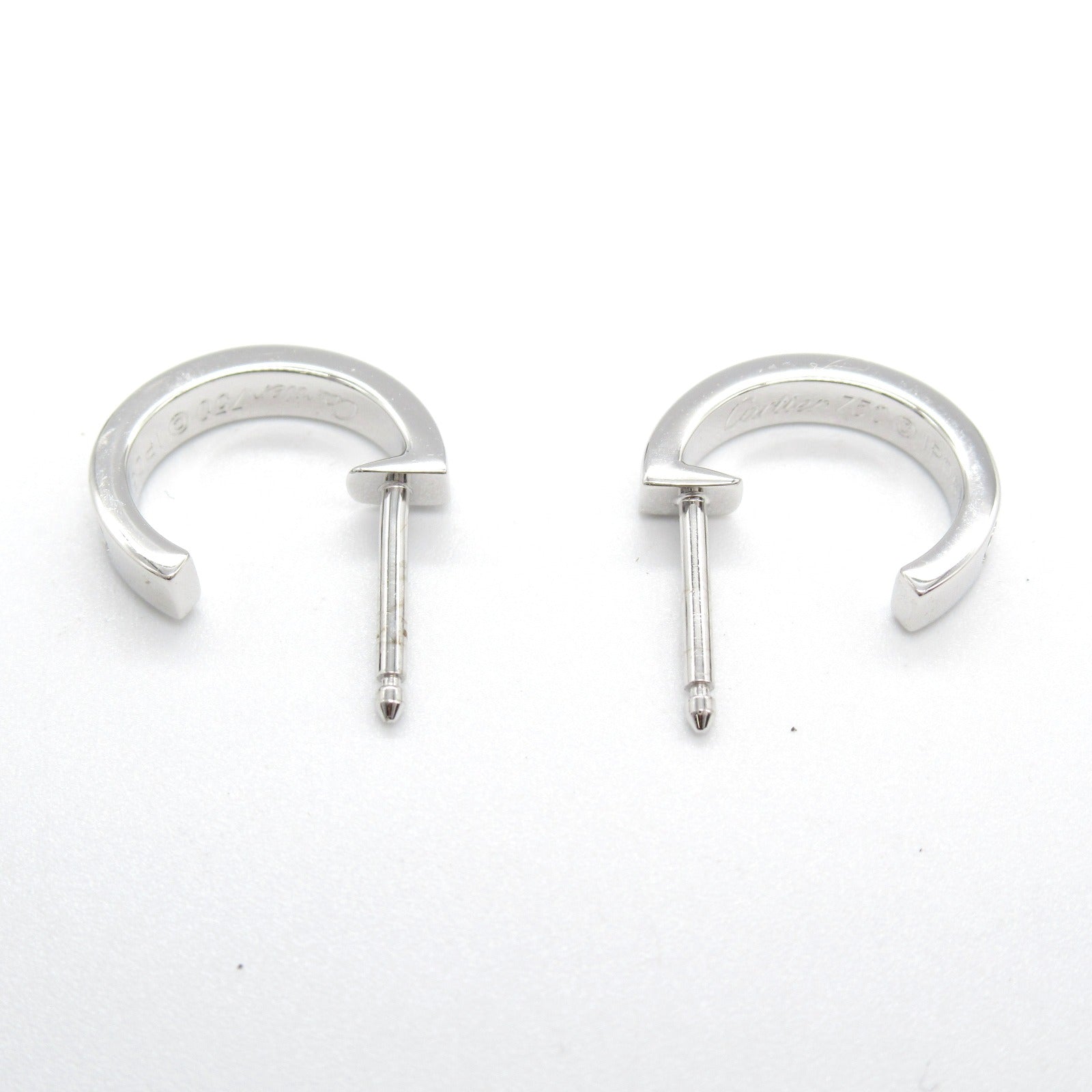 Cartier Love Earrings K18WG White Gold