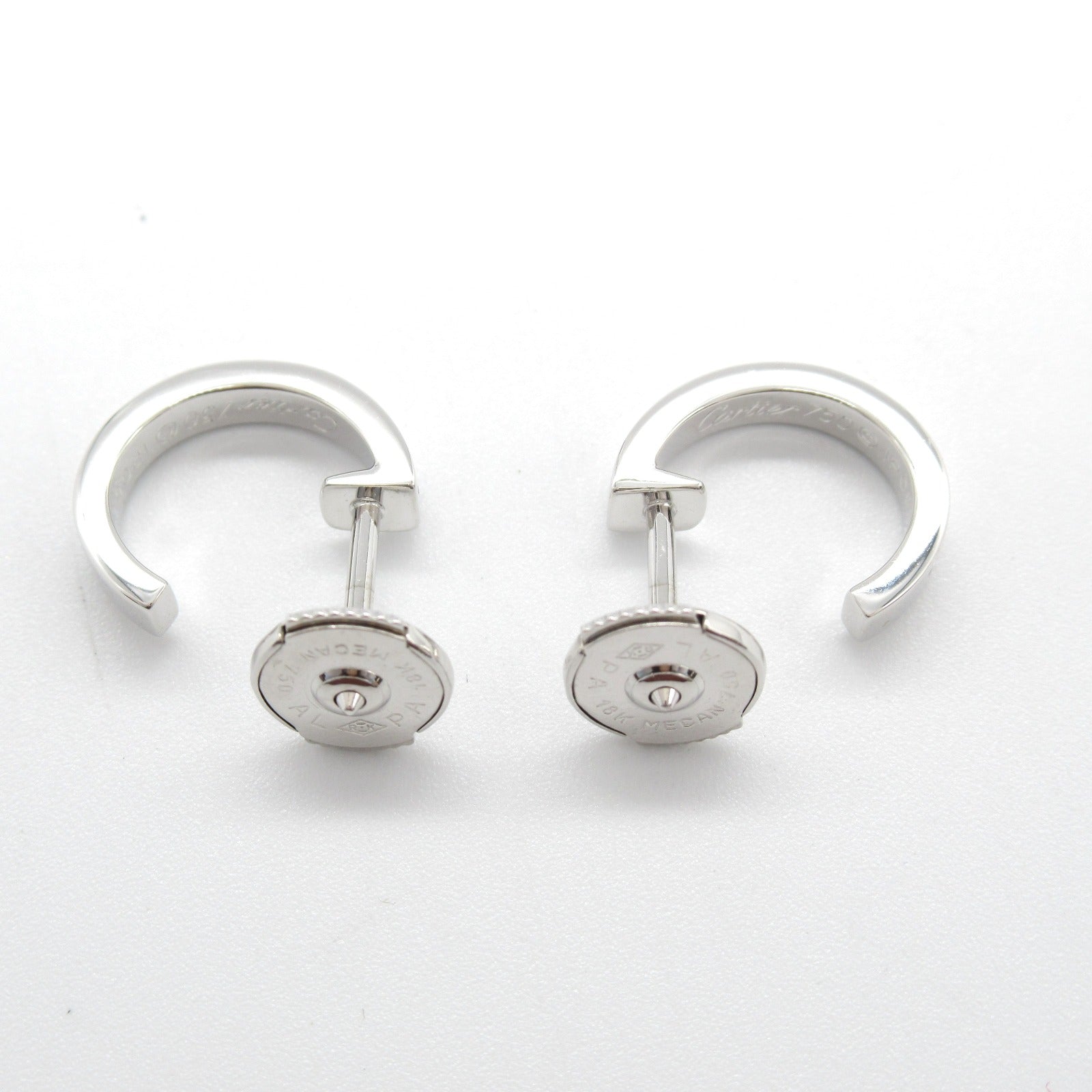 Cartier Love Earrings K18WG White Gold