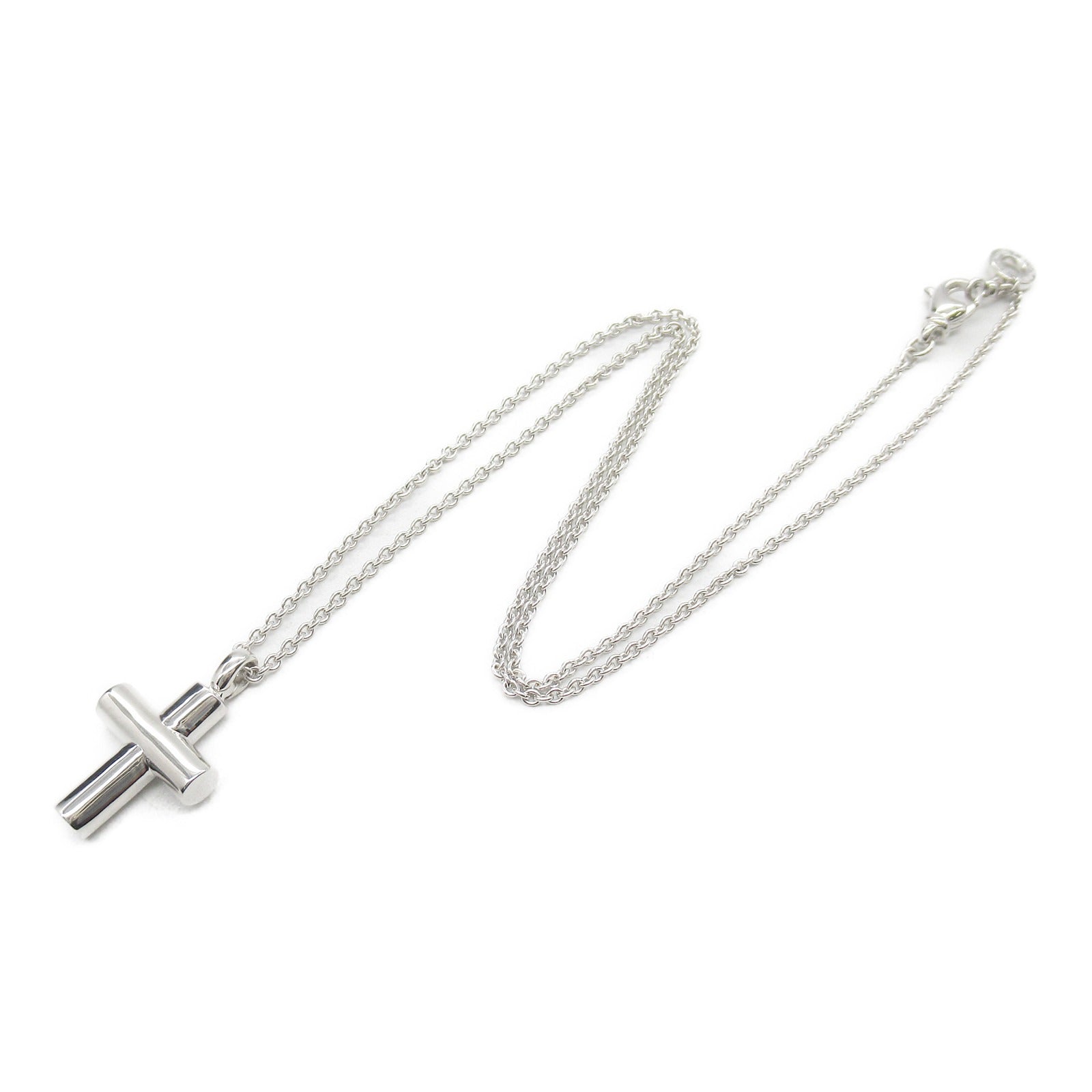 Bvlgari Latin Cross Necklace K18WG White Gold