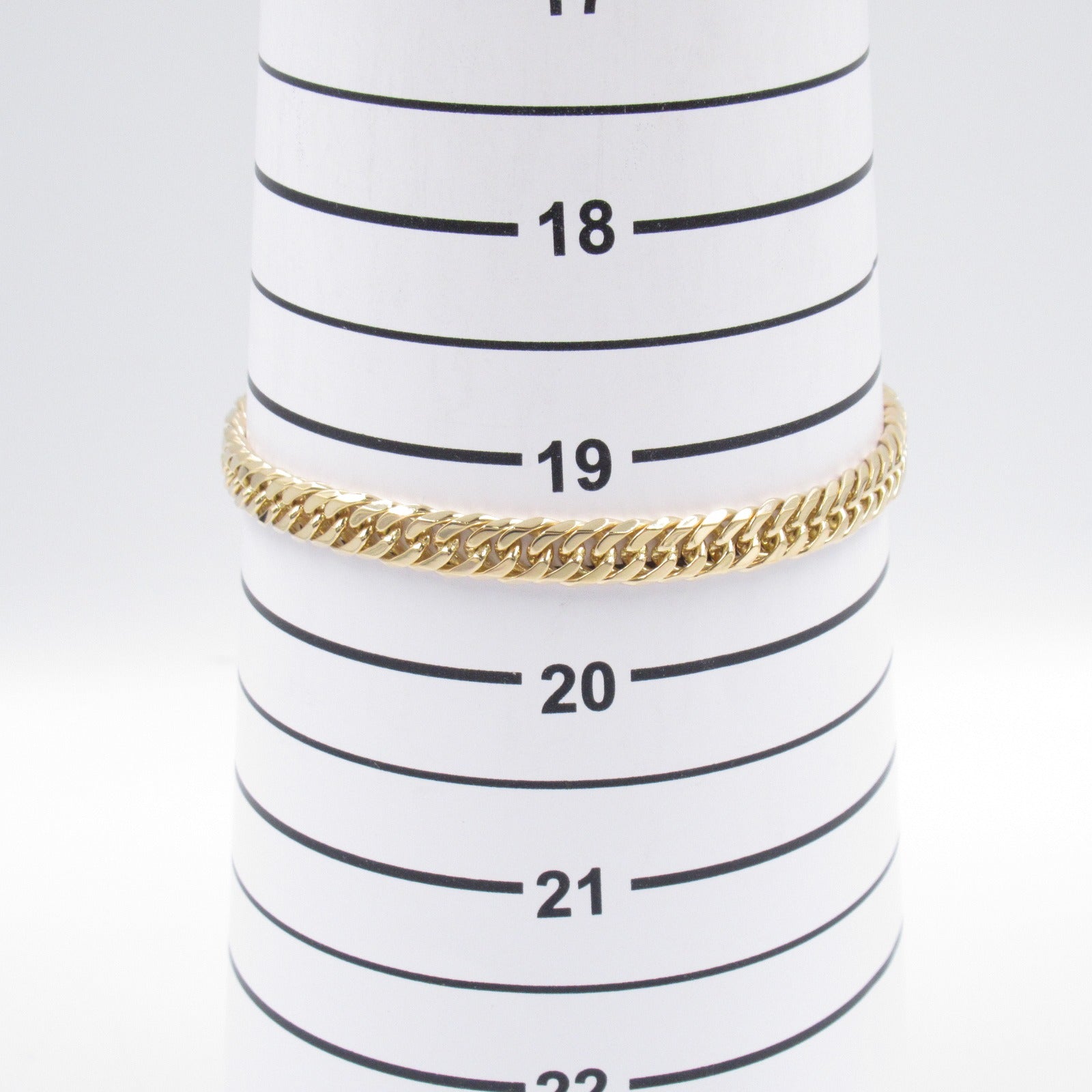 K18 Yellow Gold 6-Men W Chain Bracelet