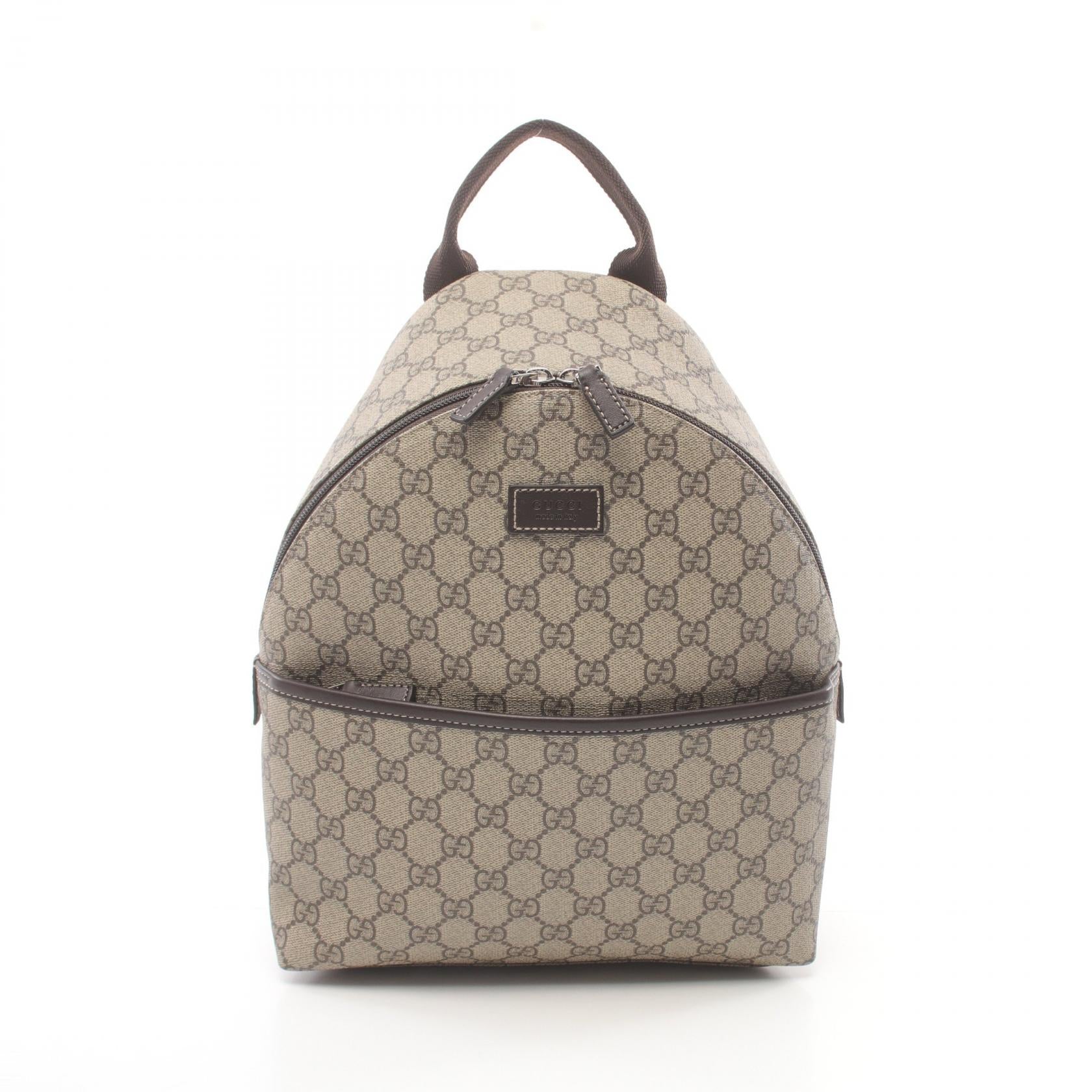 Gucci Children's GG Supreme Backpack PVC Canvas Leather