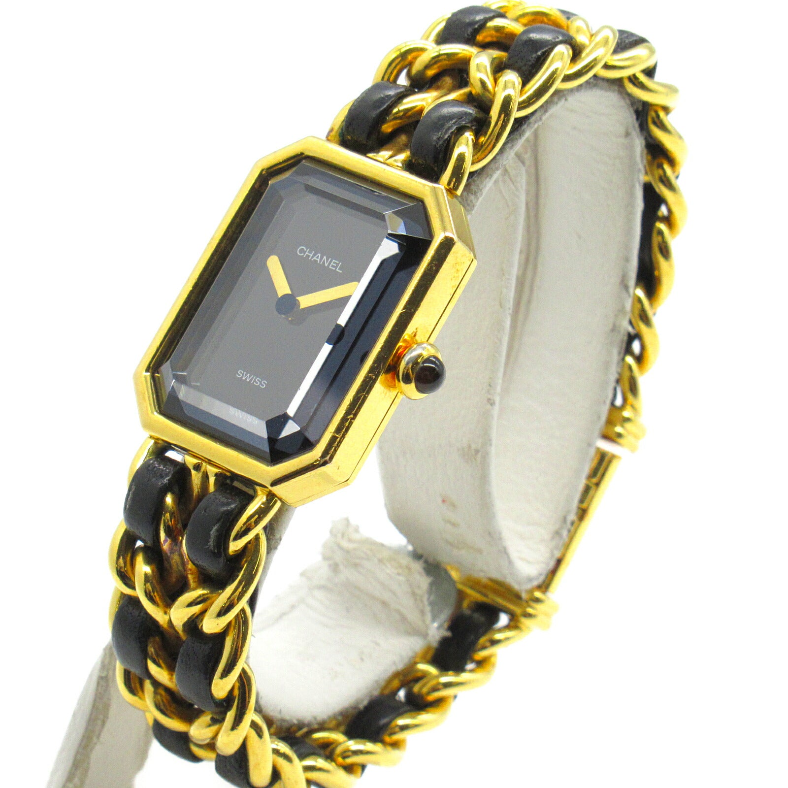 Chanel Premiere M Watch Gold Plated Leather