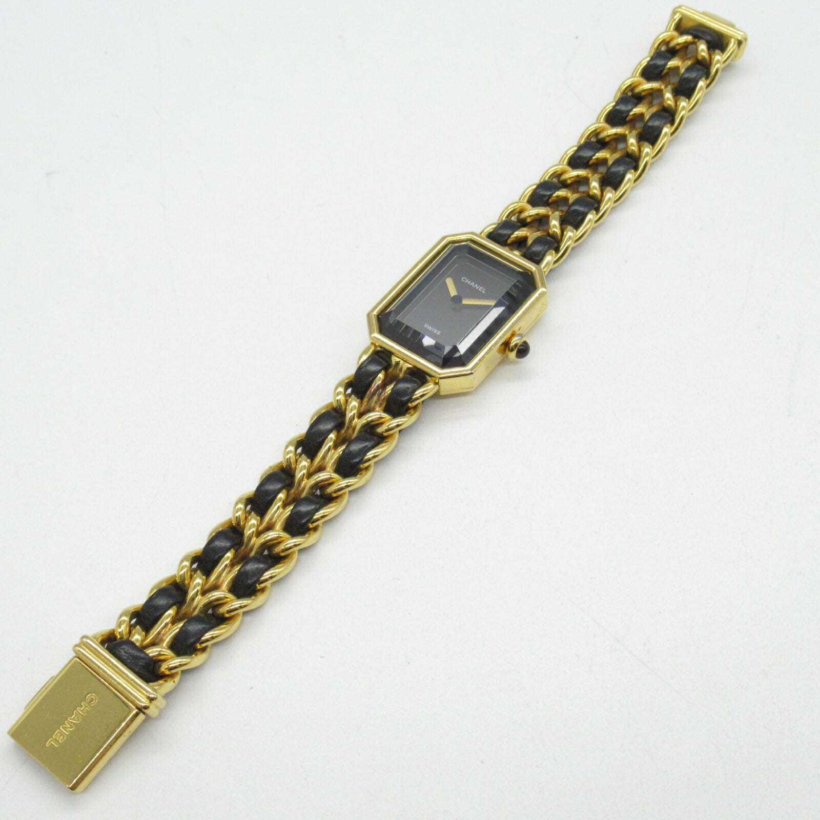 Chanel Premiere M Watch Gold Plated Leather