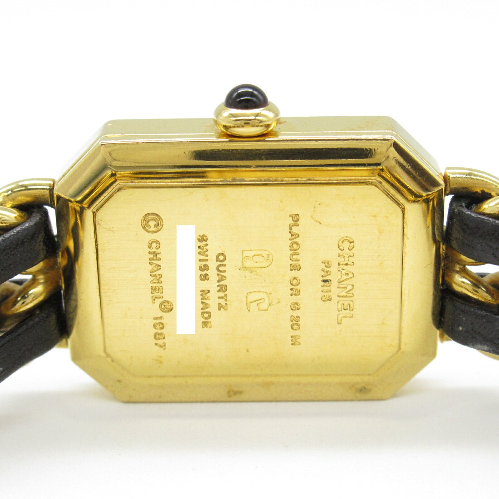 Chanel Premiere M Watch Gold Plated Leather