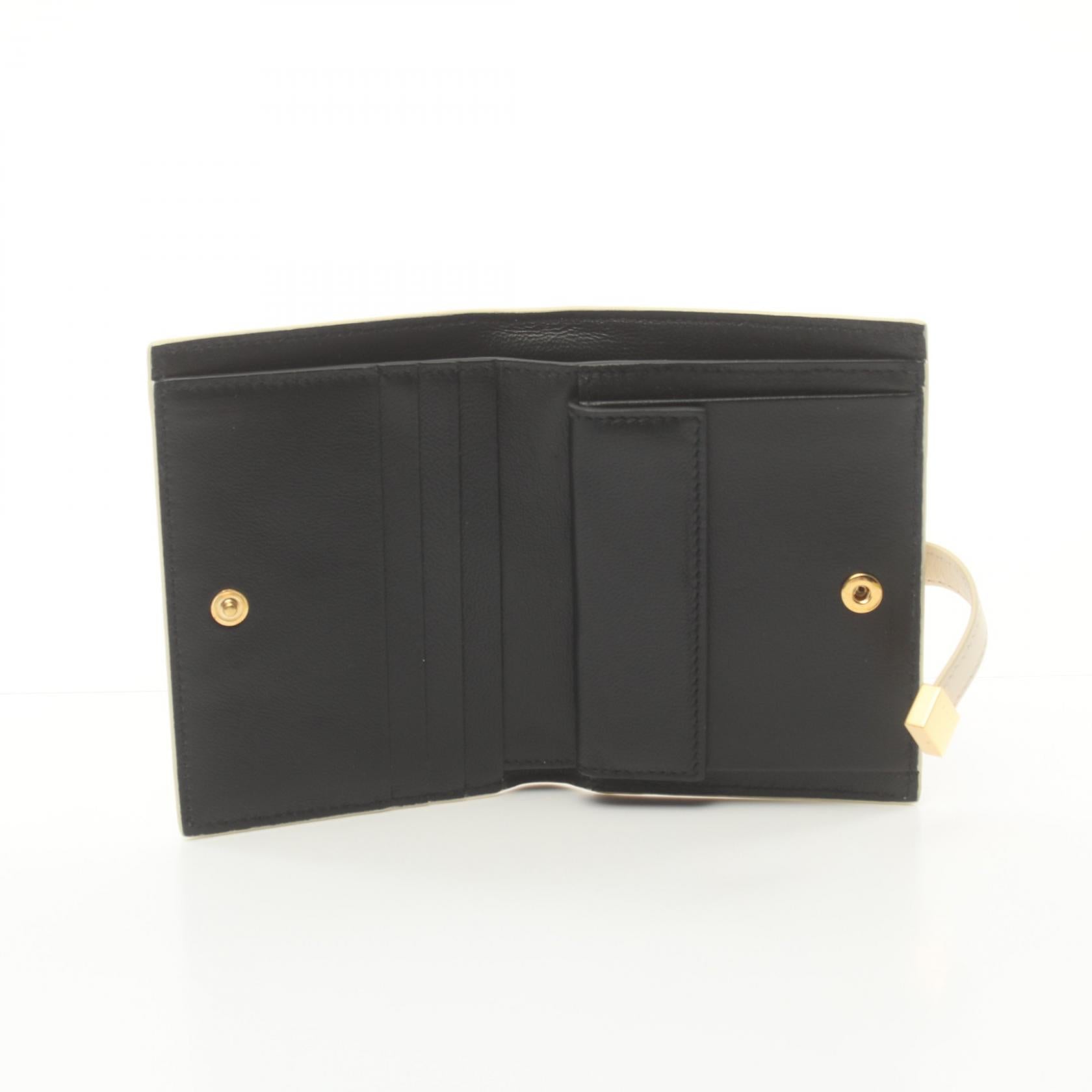 Marni Prisma Billfold Wallet Leather Ivory