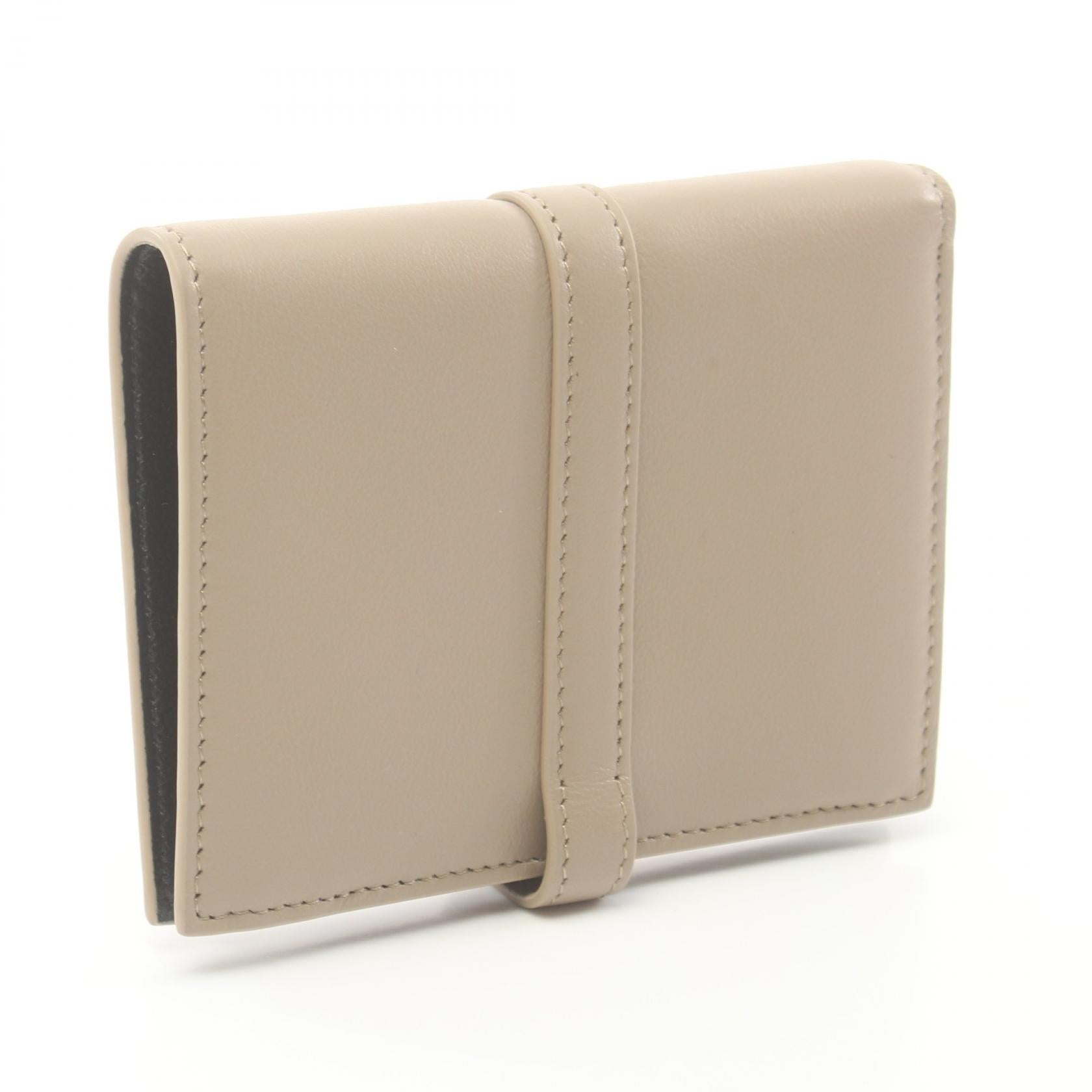 Marni Prisma Billfold Leather Wallet Beige