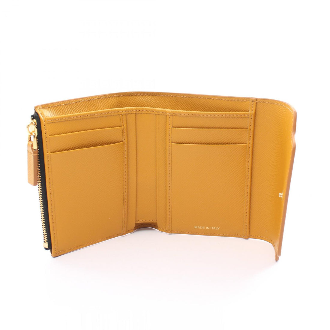 Marni Trifold Leather Wallet Yellow