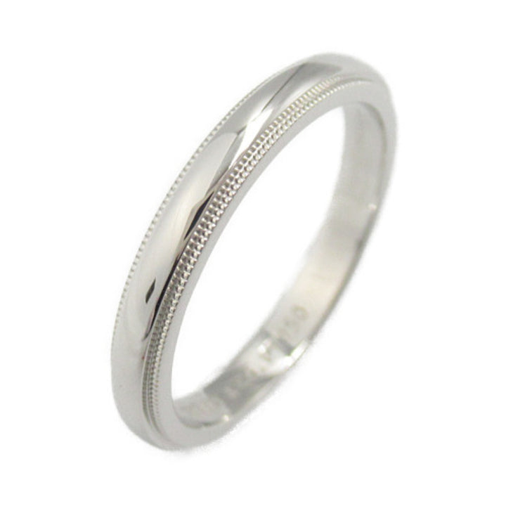 Tiffany & Co Platinum Milgrain Ring  Metal Ring in Great Condition