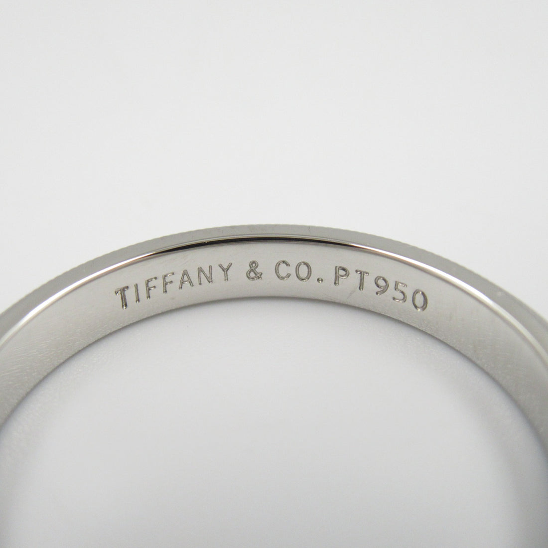 Tiffany & Co Platinum Milgrain Ring  Metal Ring in Great Condition