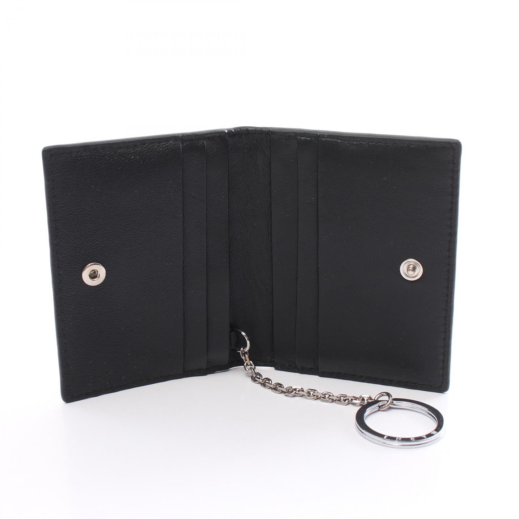 Marni Leather Card Case Black PFMO0082U1P653300N99