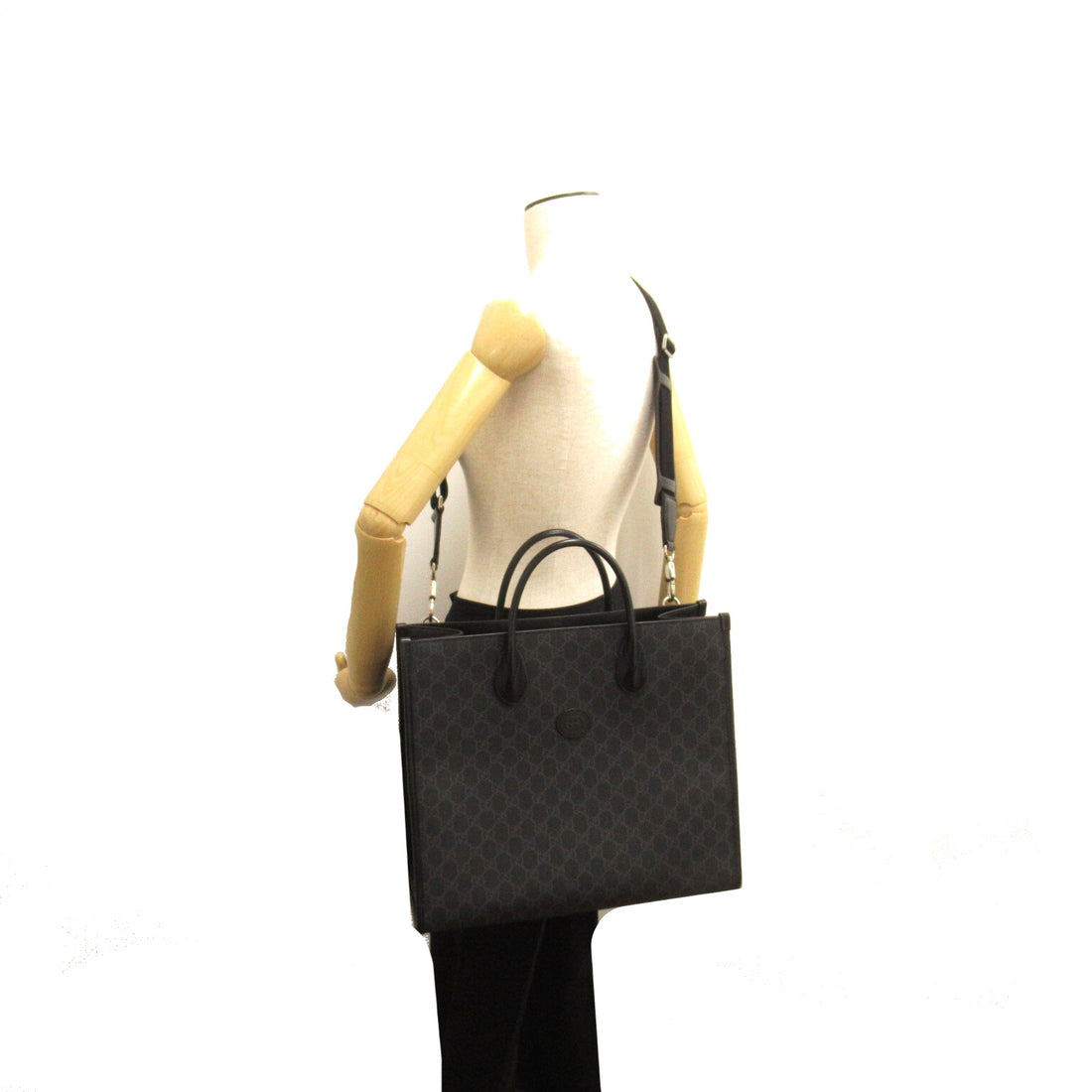 Gucci Interlocking G GG Supreme Shoulder Tote Bag Canvas Tote Bag 674148 in Great Condition