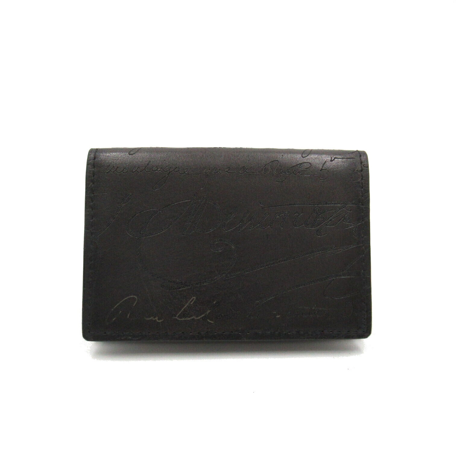 Berluti Leather Card Case Black