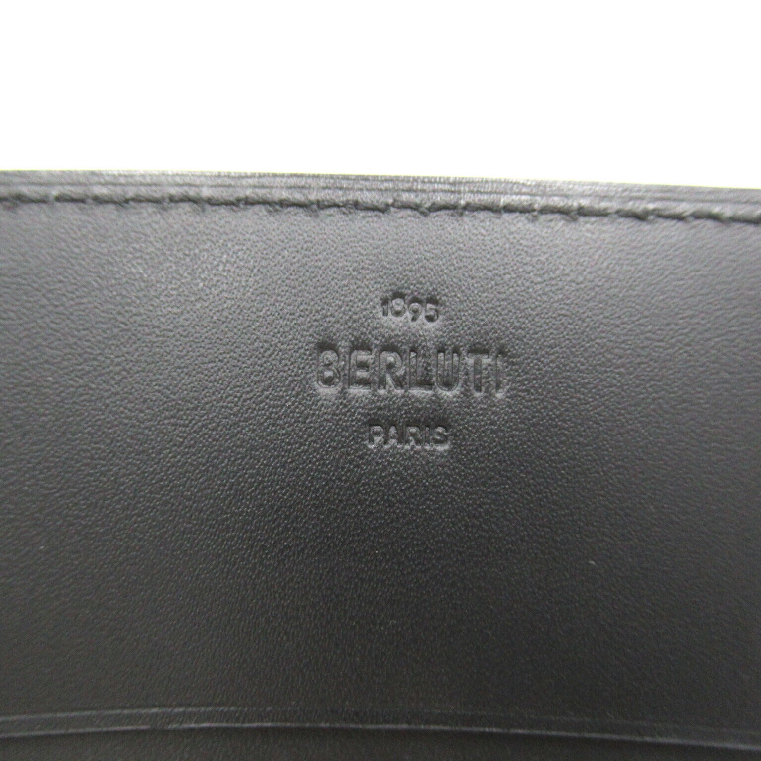 Berluti Leather Card Case Black