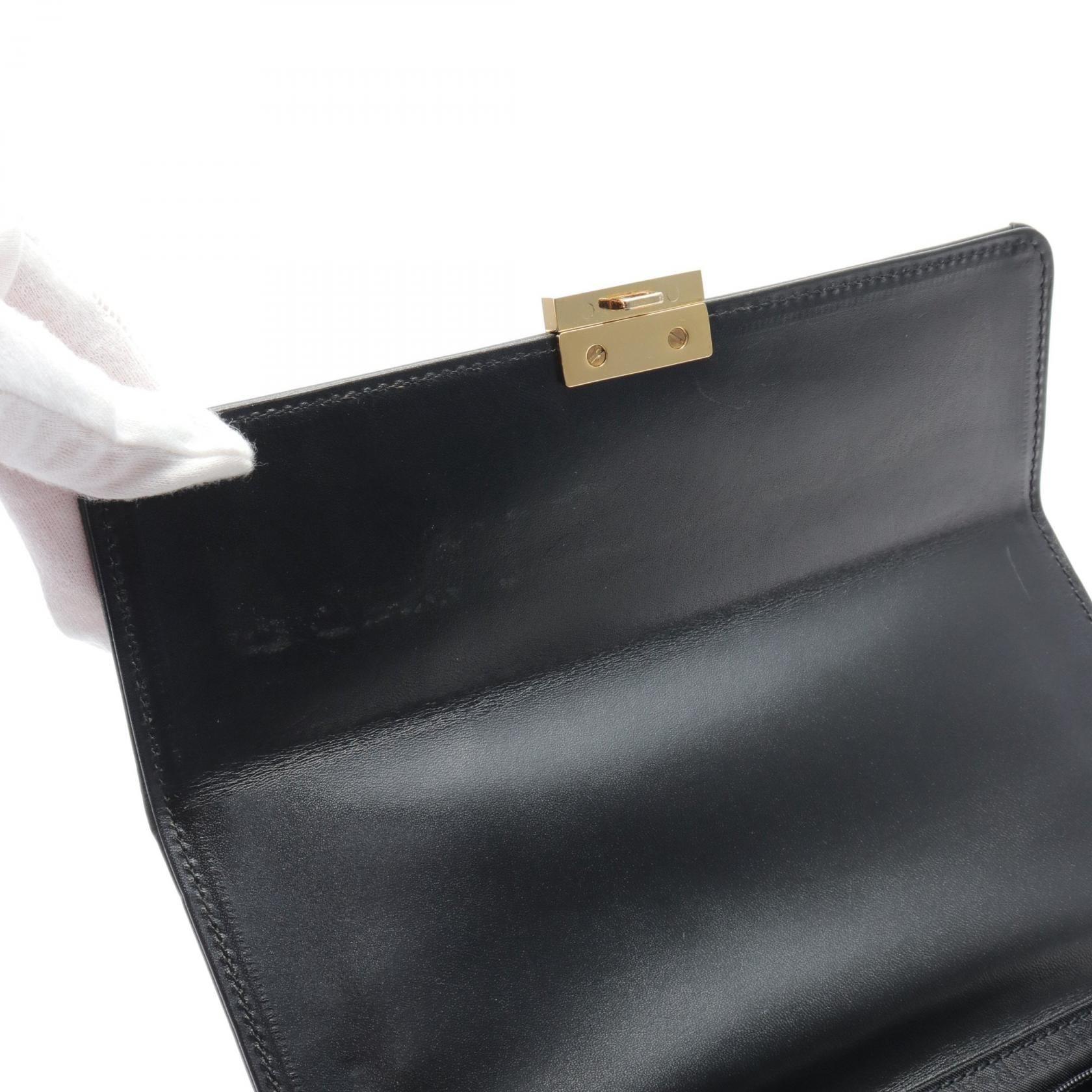 Versace Patent Leather Handbag Black