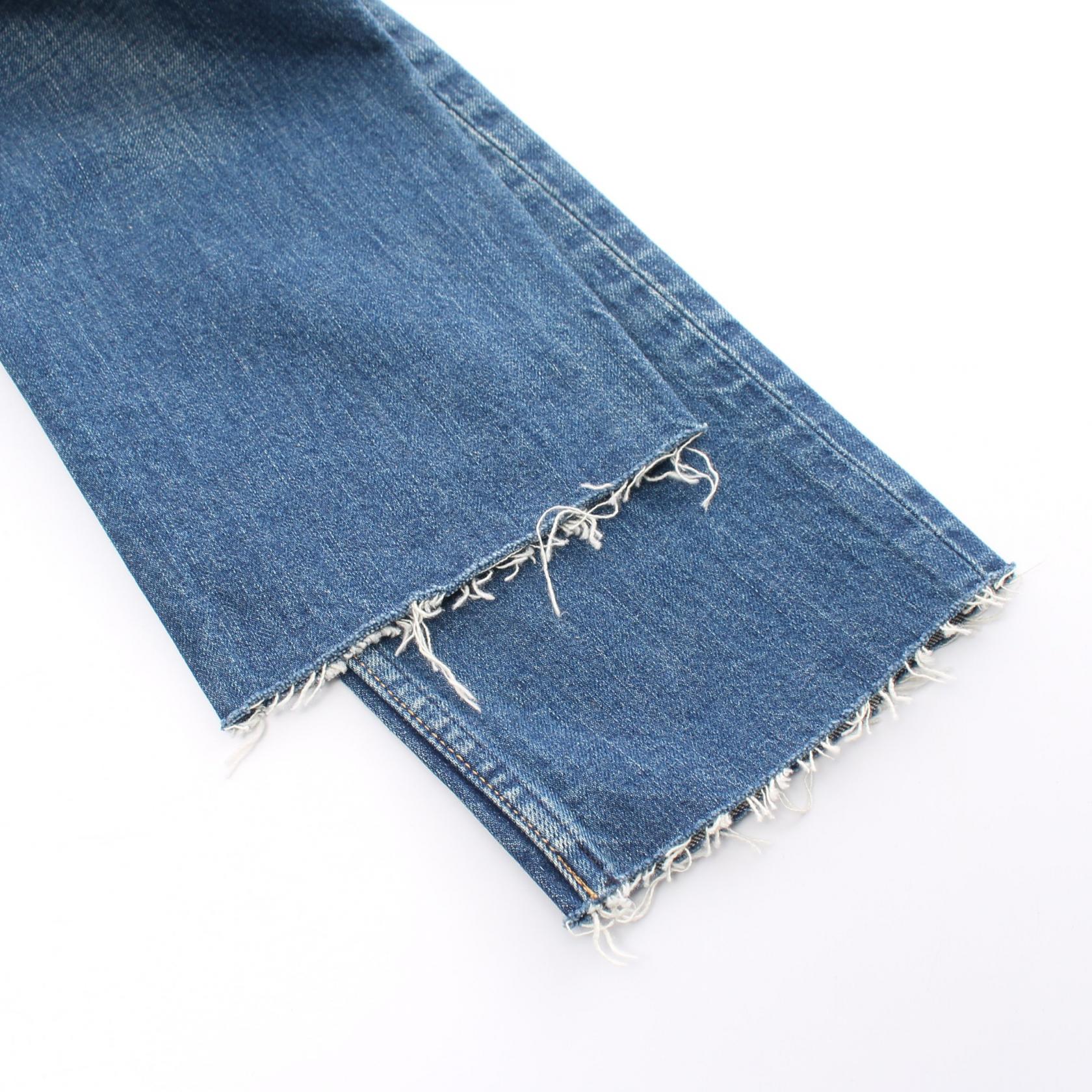 Yves Saint Laurent Cotton Straight Jeans Denim