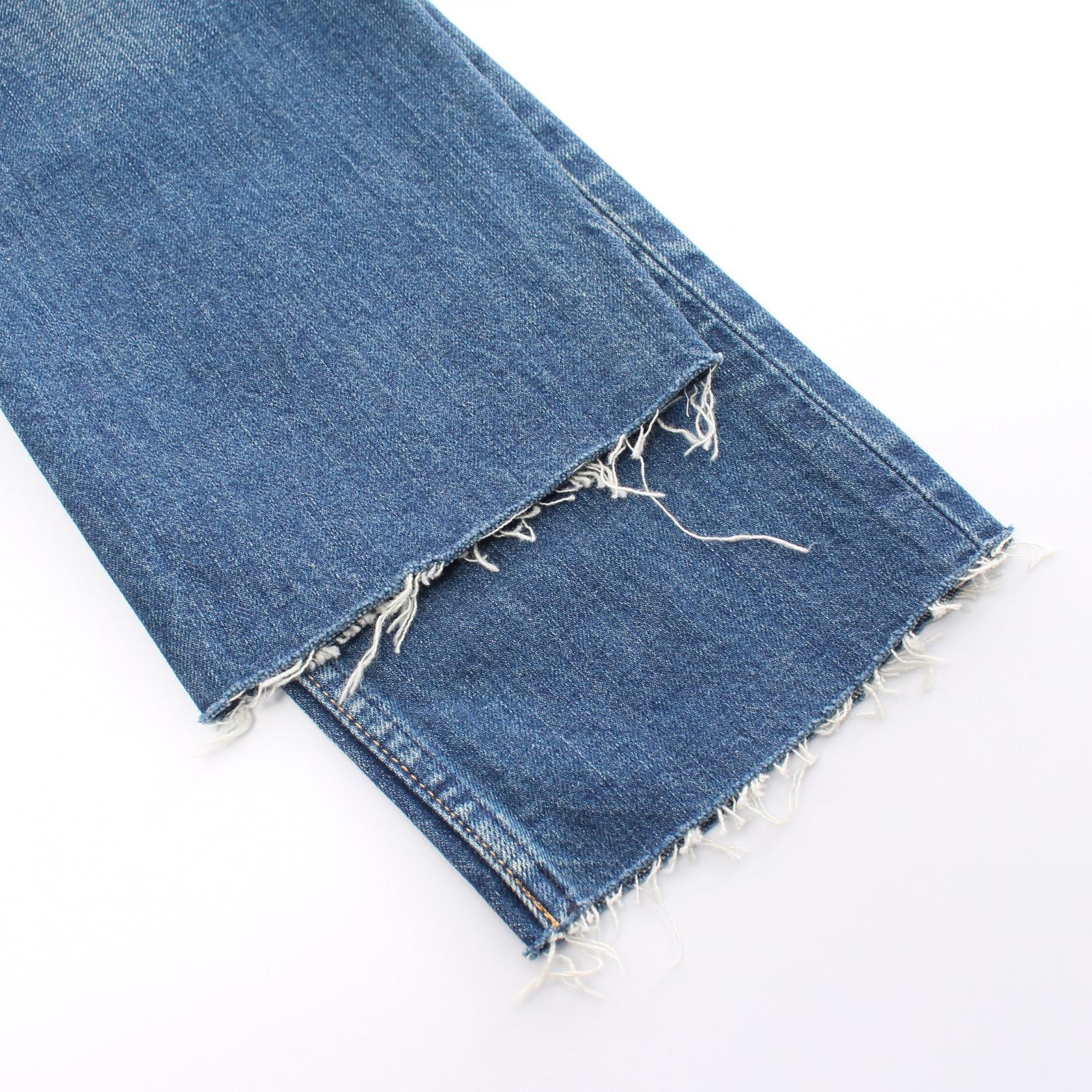 Yves Saint Laurent Cotton Straight Jeans Navy