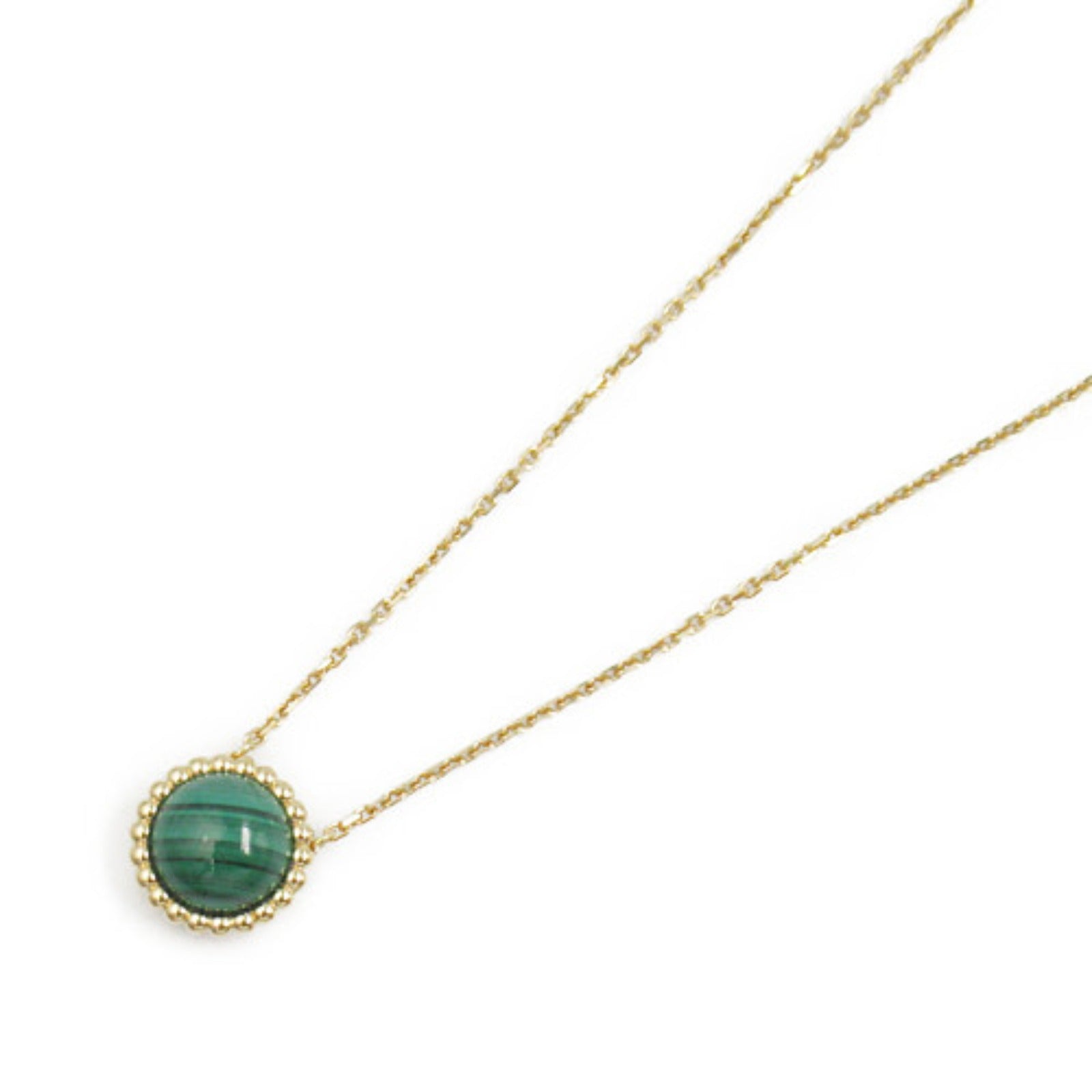 Van Cleef & Arpels Malachite K18 Yellow Gold Necklace