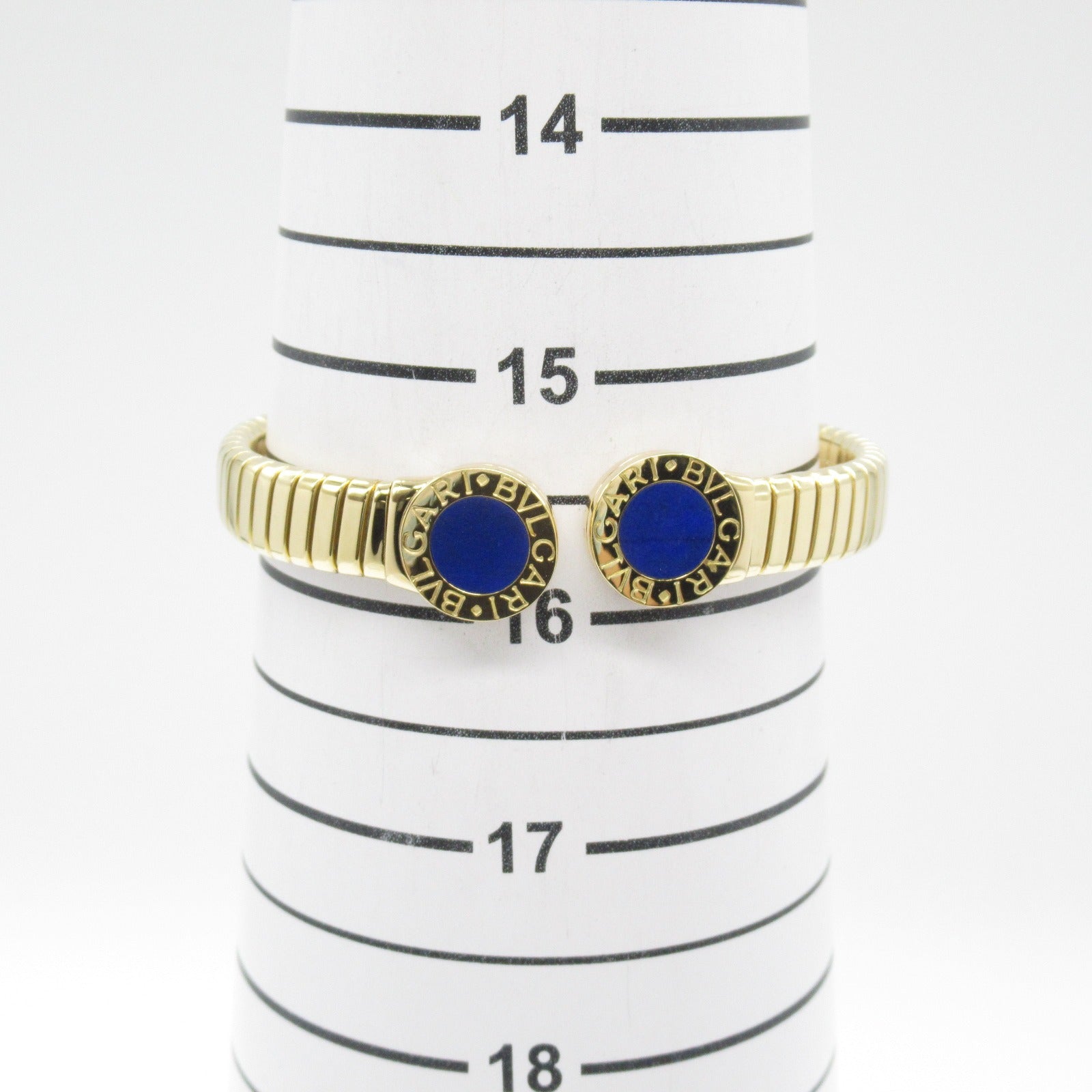 Bvlgari Tubogas Bangle K18 Yellow Gold Lapis Lazuli