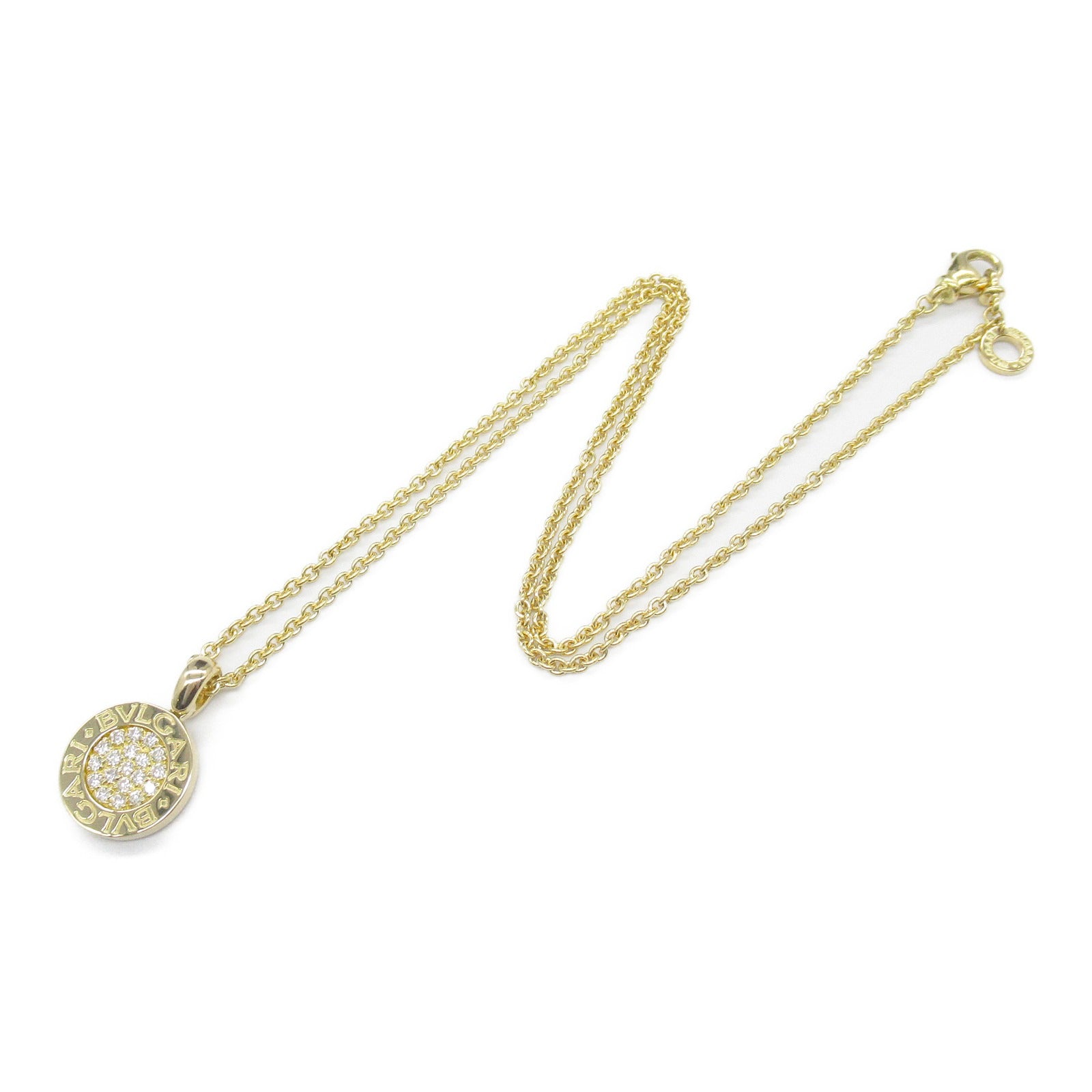 Bvlgari Diamond Necklace K18 Yellow Gold