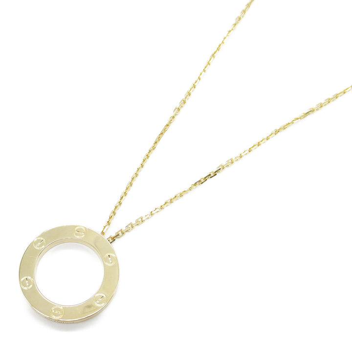 Cartier Love Circle Necklace K18 Yellow Gold