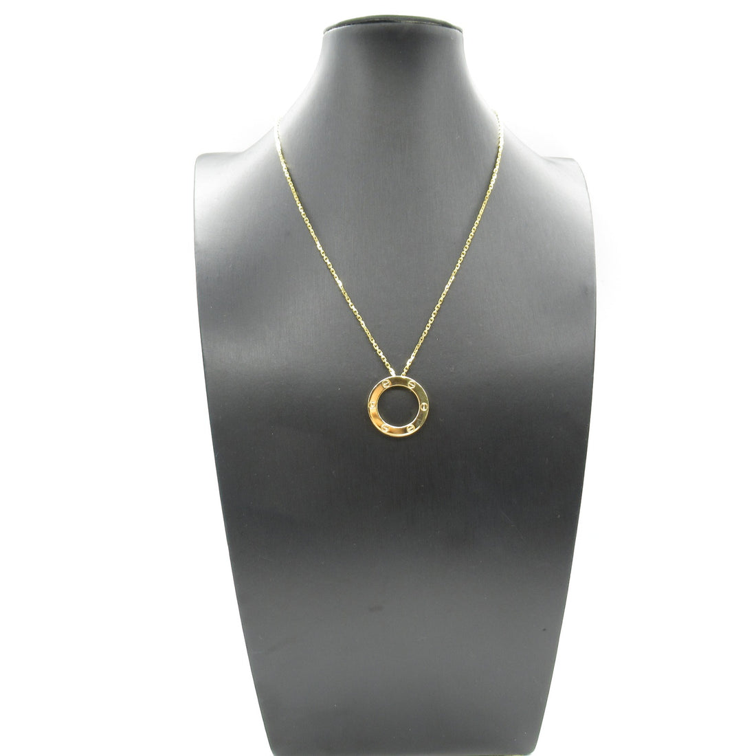 Cartier Love Circle Necklace K18 Yellow Gold