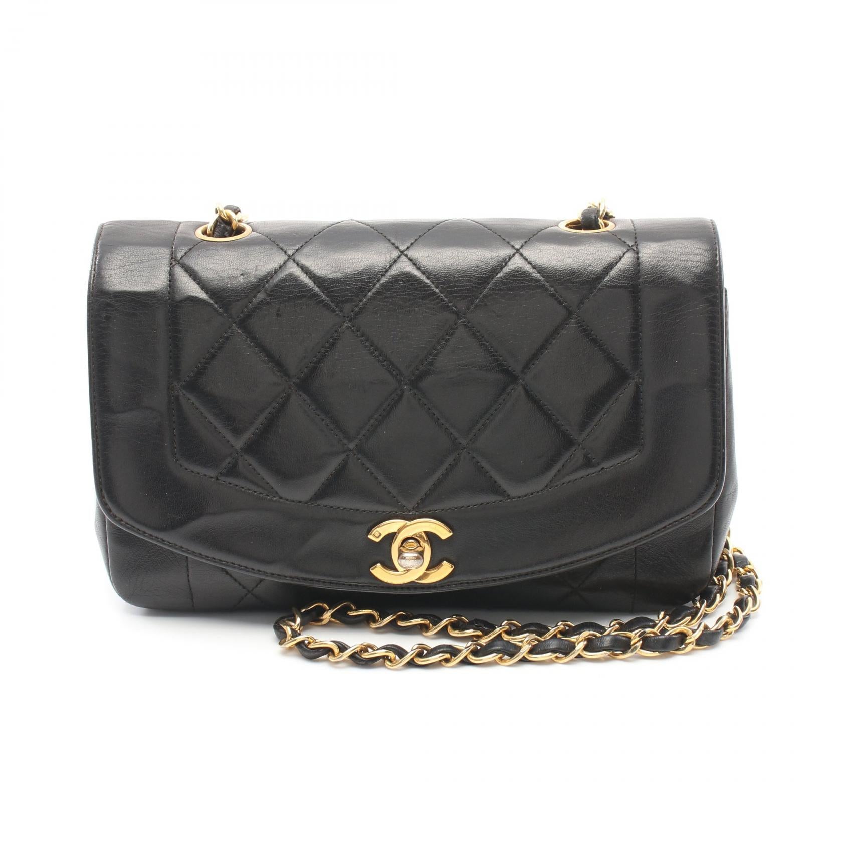 Chanel Diana Flap Lambskin Shoulder Bag