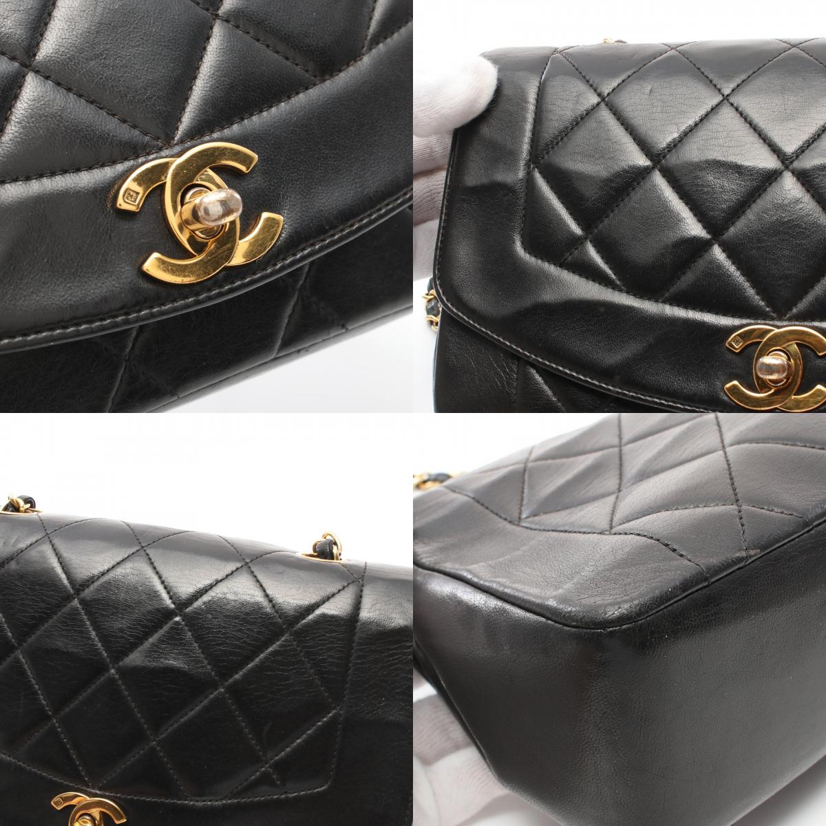 Chanel Diana Flap Lambskin Shoulder Bag