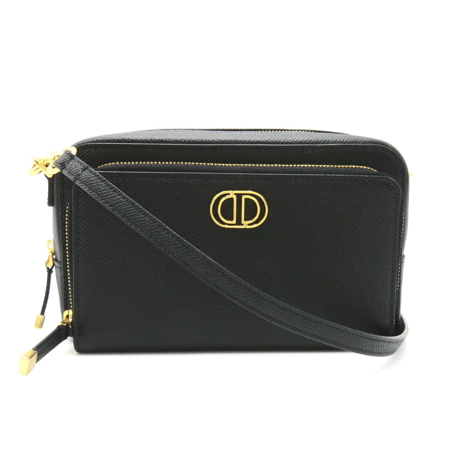 Dior Leather Shoulder Bag Black