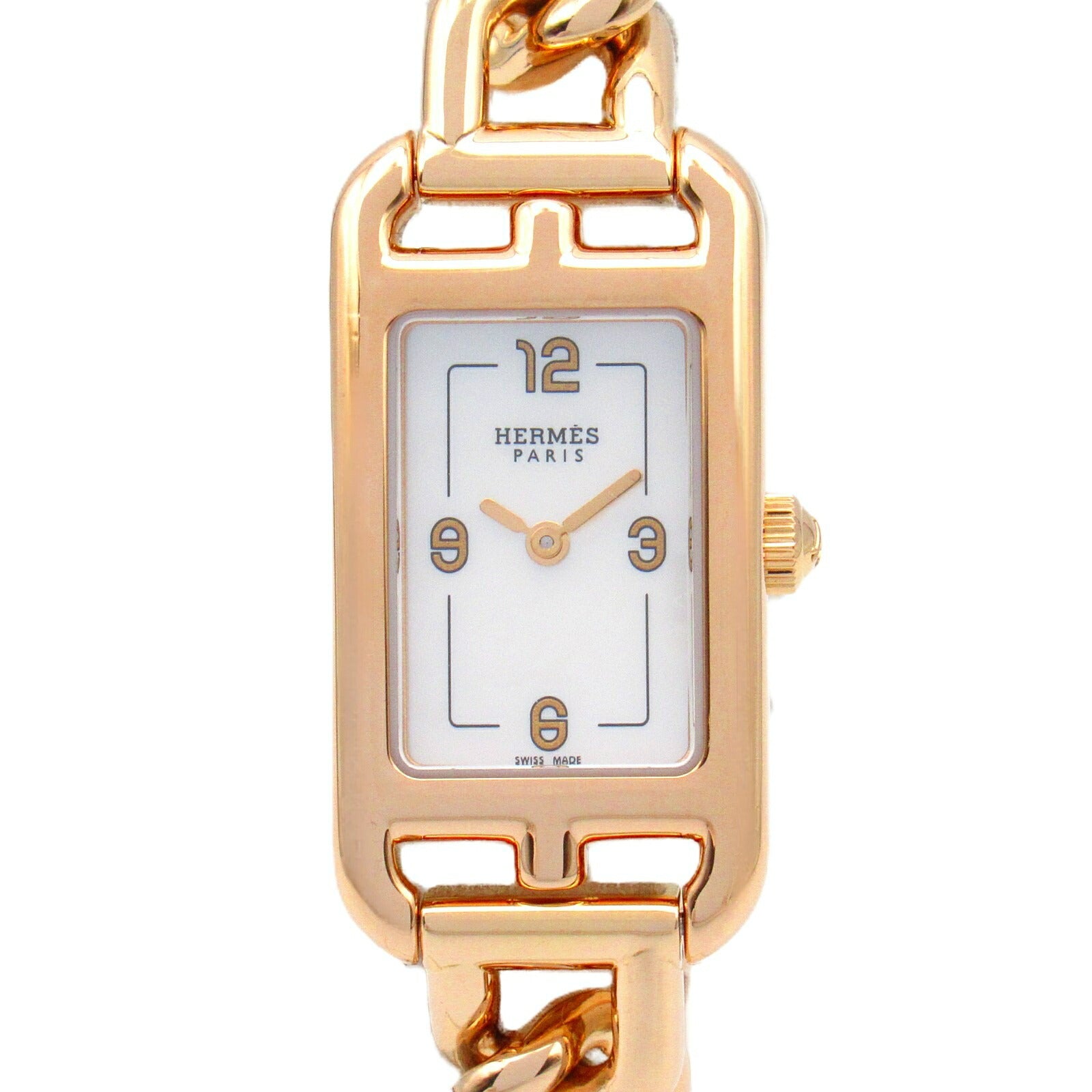 Hermes Nantucket Mini Watch Pink Gold