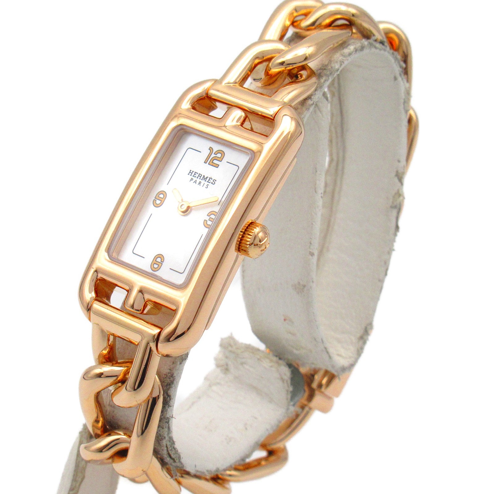 Hermes Nantucket Mini Watch Pink Gold