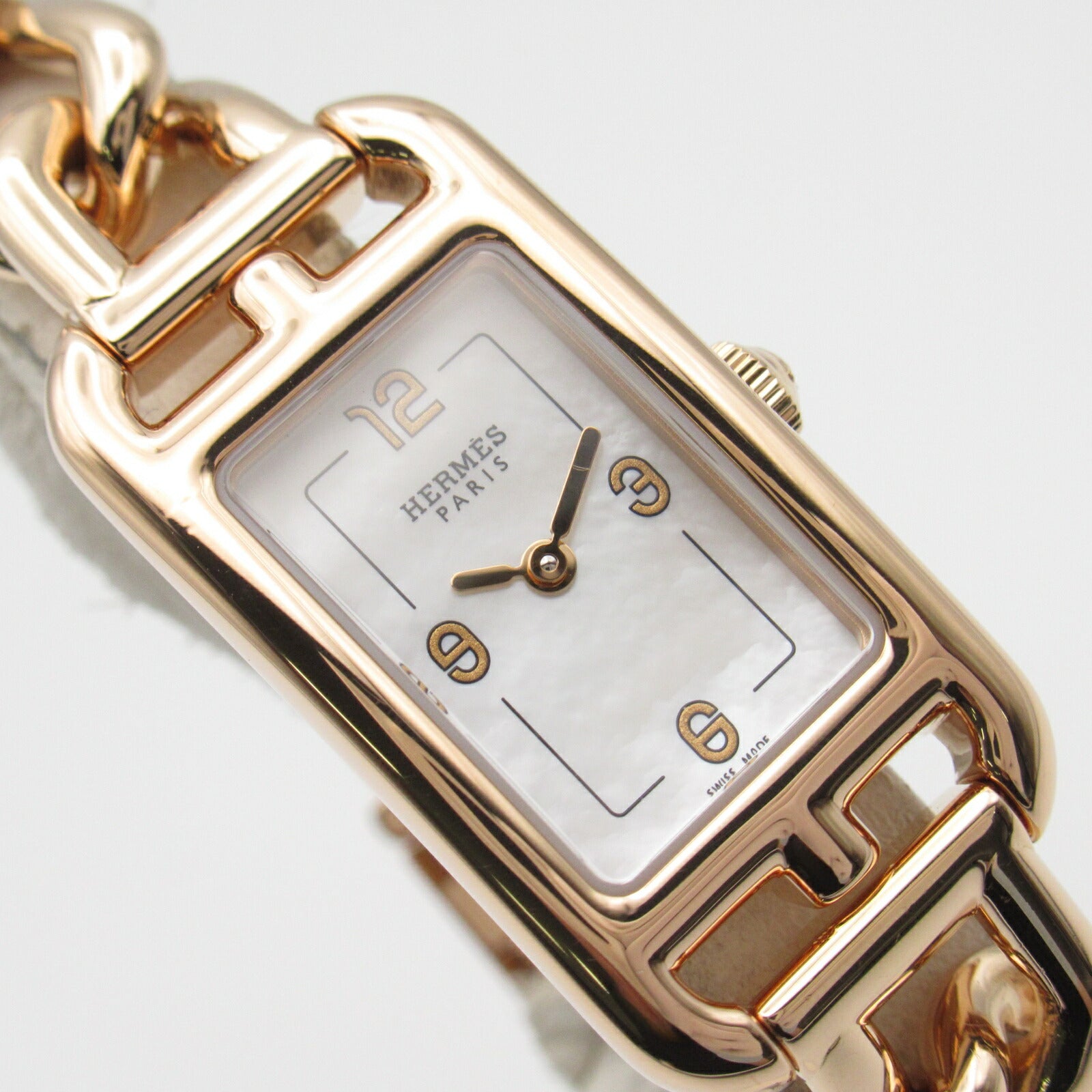 Hermes Nantucket Mini Watch Pink Gold