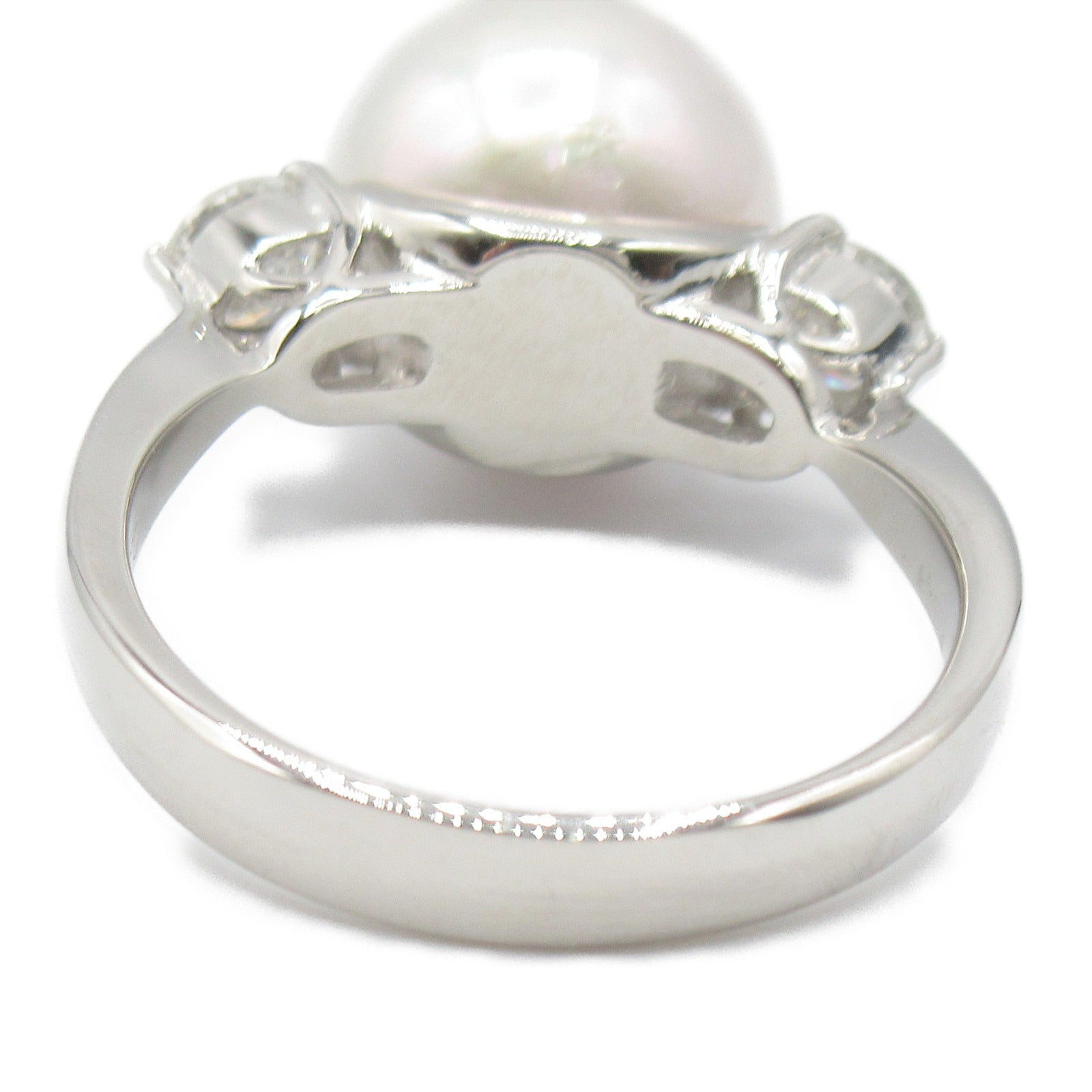 Platinum Diamond Pearl Ring Jewelry